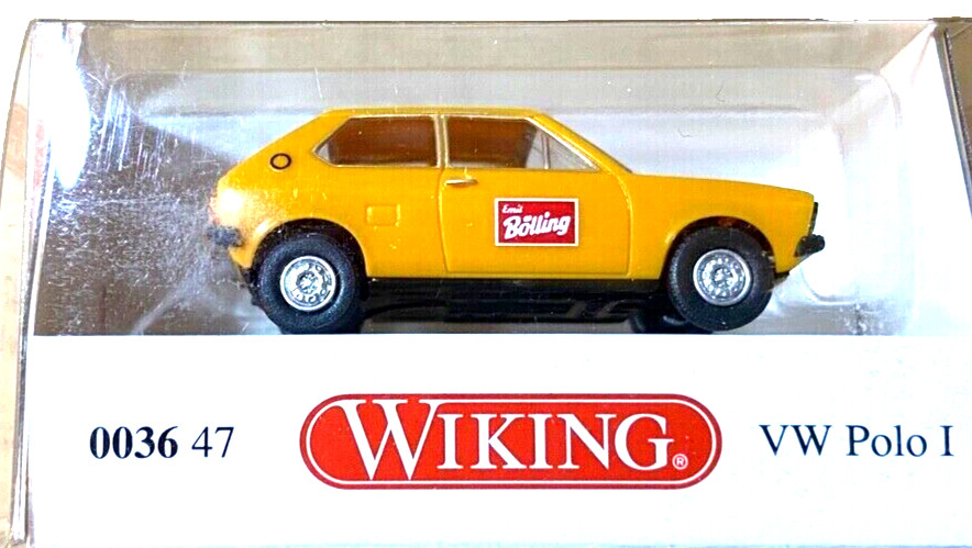 RTR Wiking VW Polo  1:87 HO Scale BUILT VOLKSWAGEN Model Car Yellow BUILT AUTO