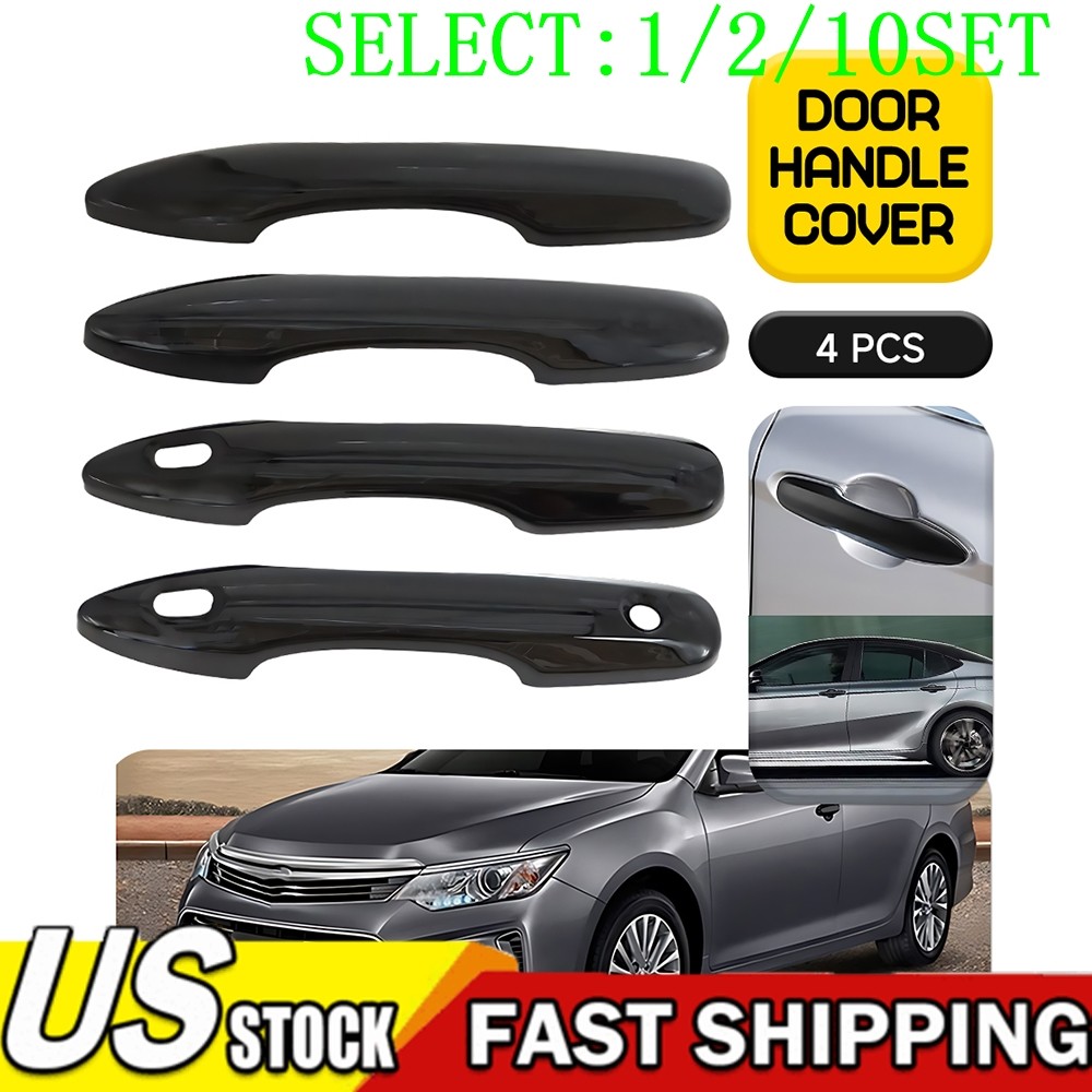 Gloss Black Door Handle Cover Protector For 2018-2023 Toyota Camry NEW US 1~10X
