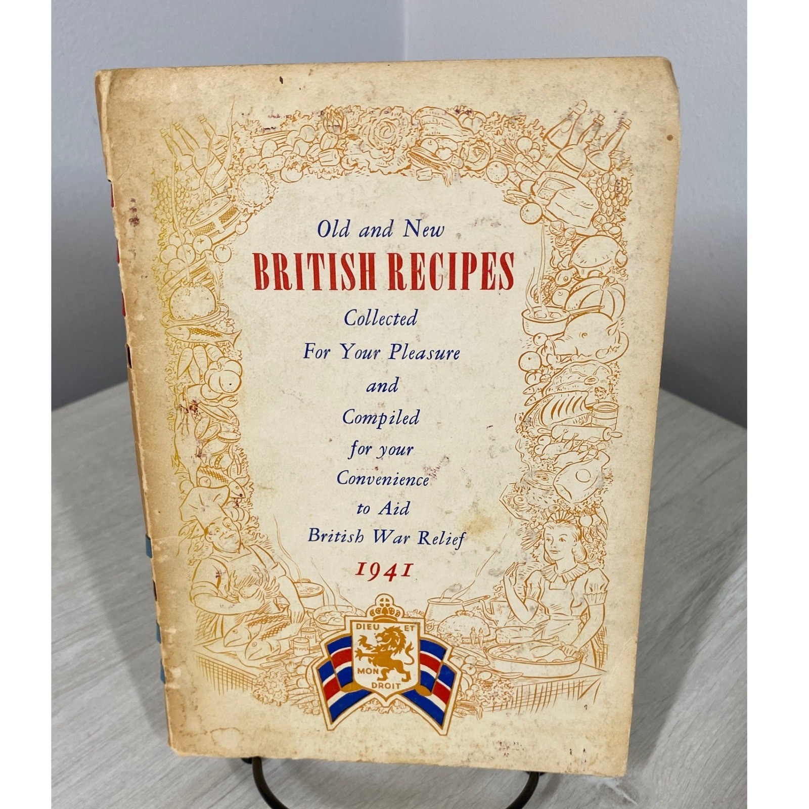 Vintage 1941 Old and New British Recipes Cookbook British War Relief Society Vintage 1941 Old and New British Recipes Cookbook British War Relief Society