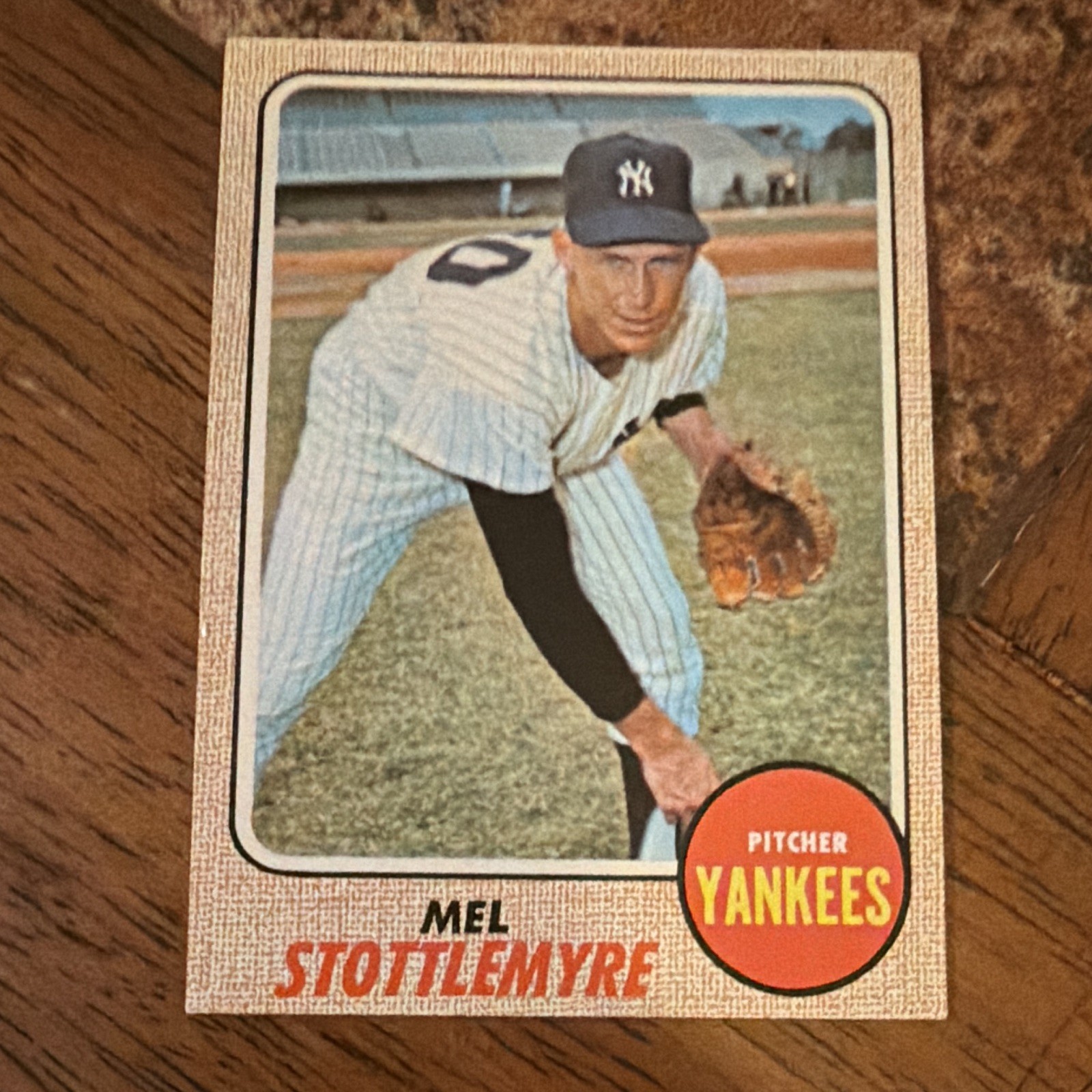 RARE Topps 1968 MILTON BRADLEY Mel Stottlemyre Yankees #120 RARE Topps 1968 MILTON BRADLEY Mel Stottlemyre Yankees #120