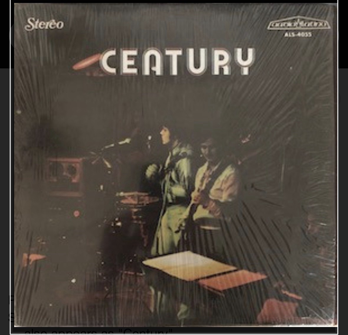 Conjunto Century - 1974 rare LP Pristine Rare Find Of Miami Salsa Cuban Funk