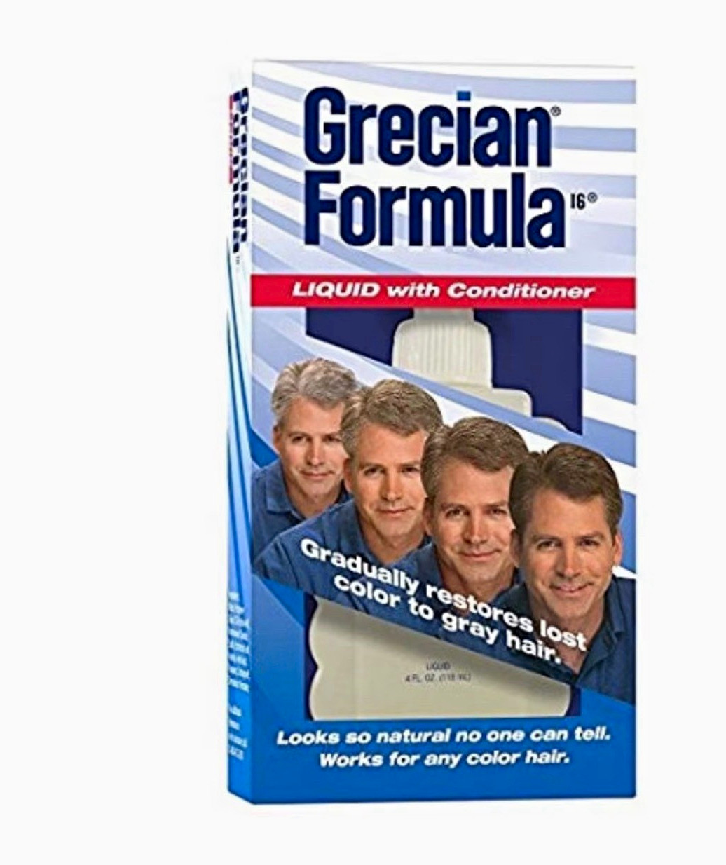 Grecian Formula 16 Liquid with Conditioner Restores Gray Hair, Brown 4 fl oz Grecian Formula 16 Liquid with Conditioner Restores Gray Hair, Brown 4 fl oz