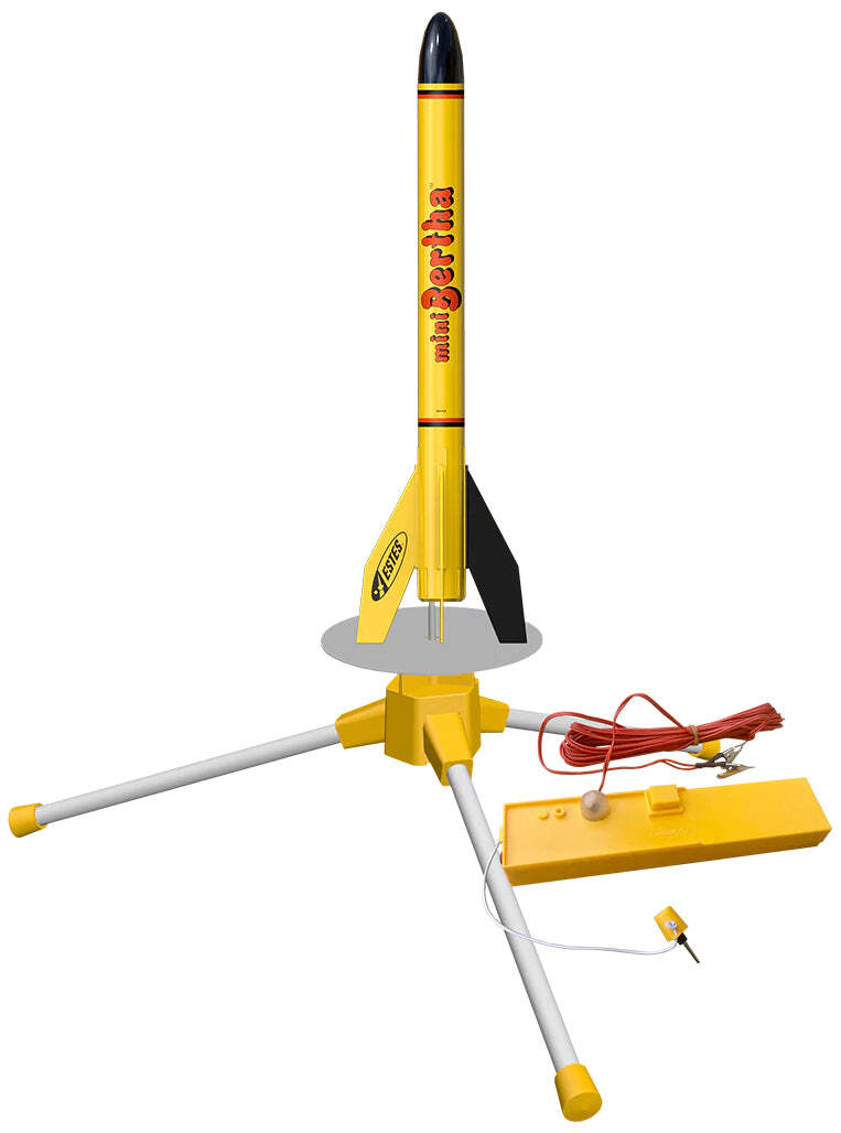 Estes Mini Bertha Beginner Model Rocket Launch Set w/ Launch Pad & Controller Estes Mini Bertha Beginner Model Rocket Launch Set w/ Launch Pad & Controller