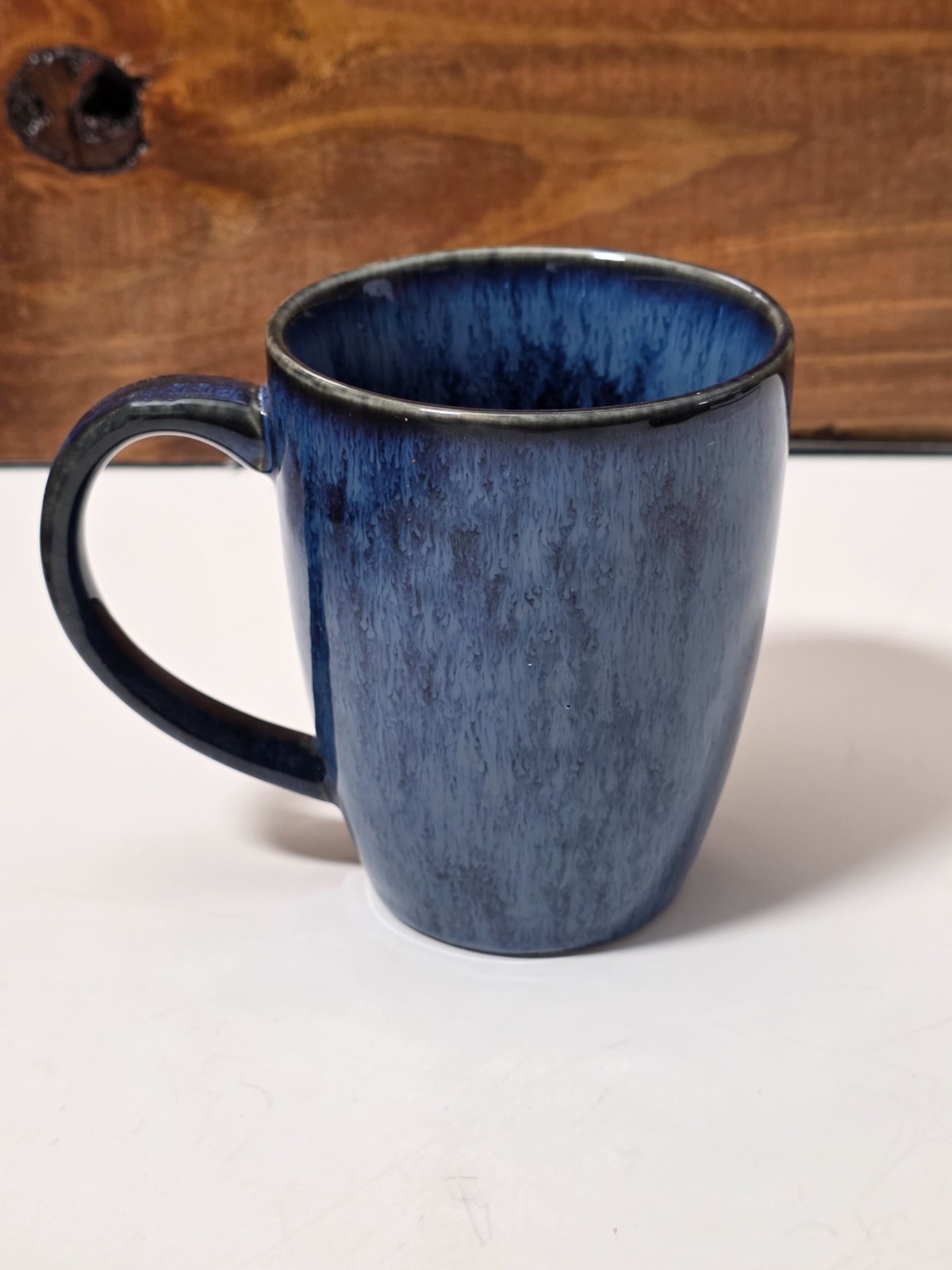 Vancasso STARRY Coffee Mugs 16 Oz Ceramic Tea Latte Cups Blue Set of 6