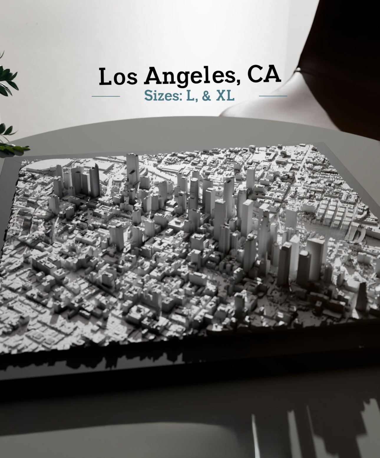 3D Printed Cityscape model Los Angeles LA DTLA California downtown 8”x8” 3D Printed Cityscape model Los Angeles LA DTLA California downtown 8”x8”