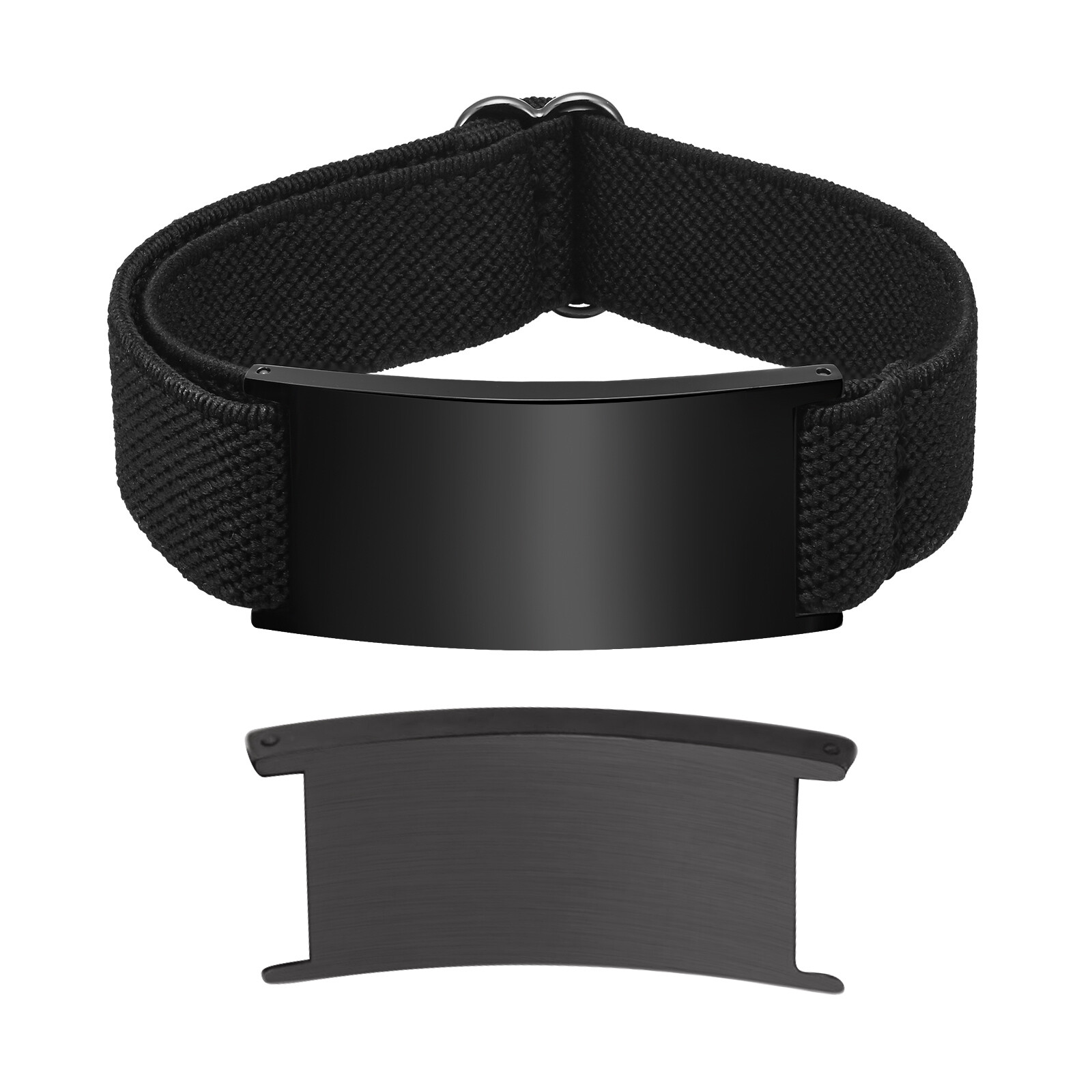 Vnox Personalized Medical Alert ID Bracelet Elastic Emergency Bangle Wristband Vnox Personalized Medical Alert ID Bracelet Elastic Emergency Bangle Wristband