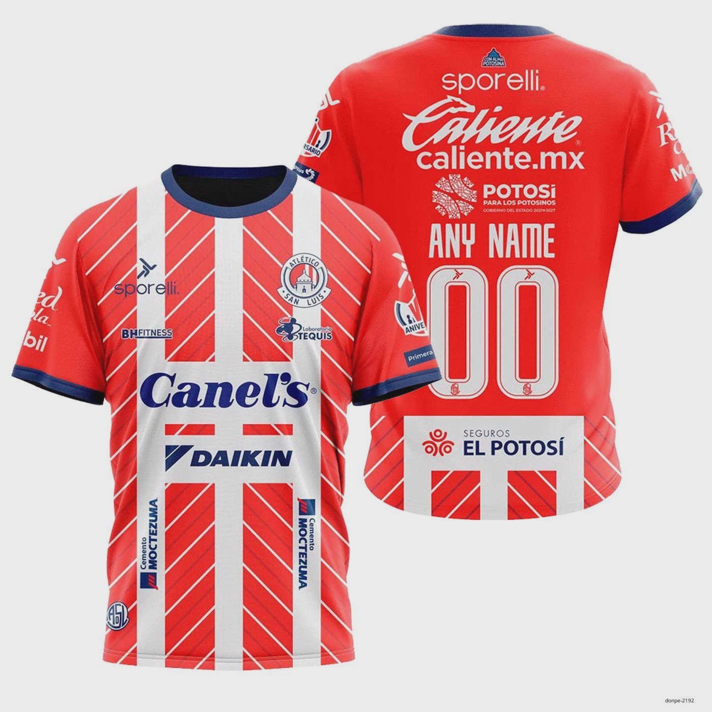 Personalized LIGA MX Atletico San Luis Shirt 3D 2024-2025 Size Youth/Adult Size Personalized LIGA MX Atletico San Luis Shirt 3D 2024-2025 Size Youth/Adult Size