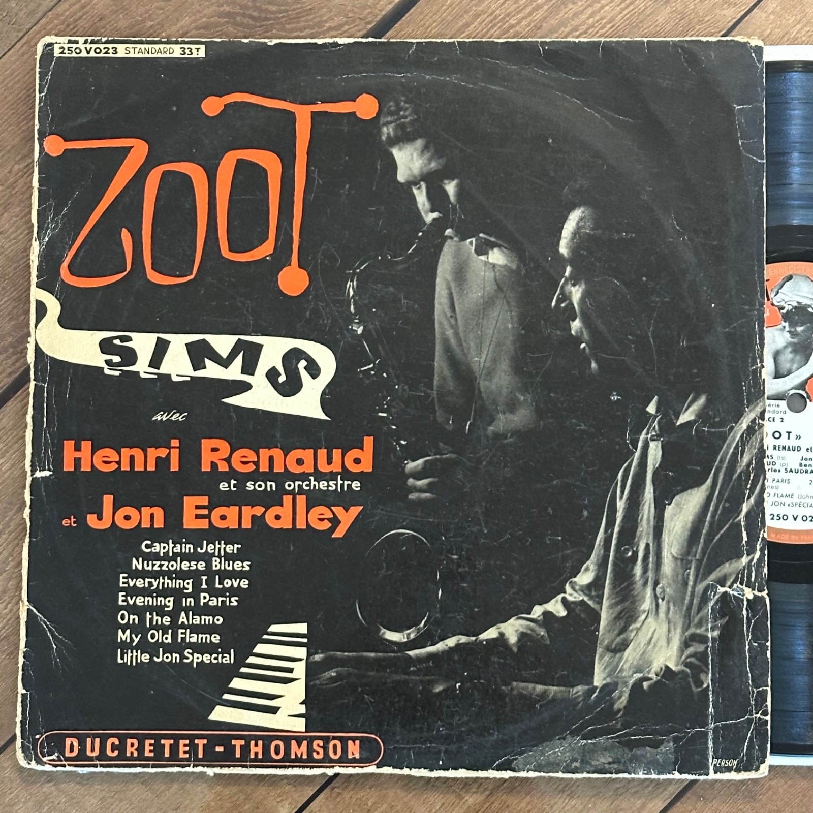 Zoot Sims Avec Henri Renaud RARE 1st 10” France Ducretet Thompson lp