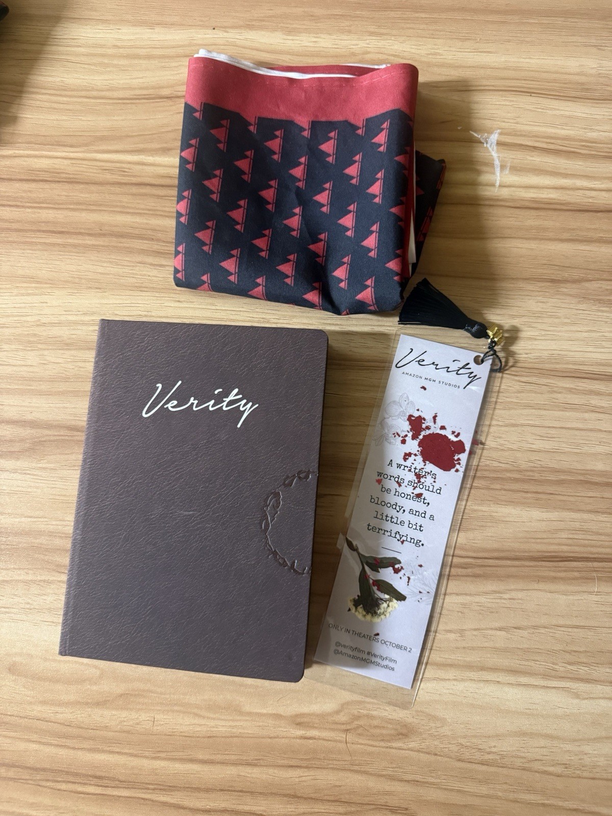 VERITY Movie Promo Swag 2026 Anne Hathaway Dakota Johnson Notebook VERITY Movie Promo Swag 2026 Anne Hathaway Dakota Johnson Notebook