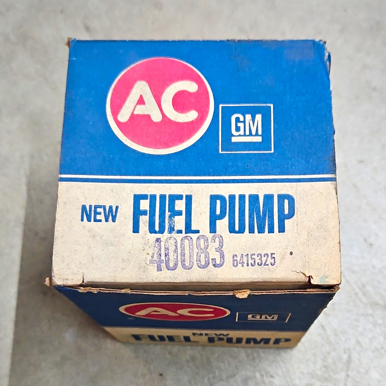 NOS 1964-1966 Corvette New Fuel Pump in box 40083 GM 6415325 350 365 375 hp NOS 1964-1966 Corvette New Fuel Pump in box 40083 GM 6415325 350 365 375 hp
