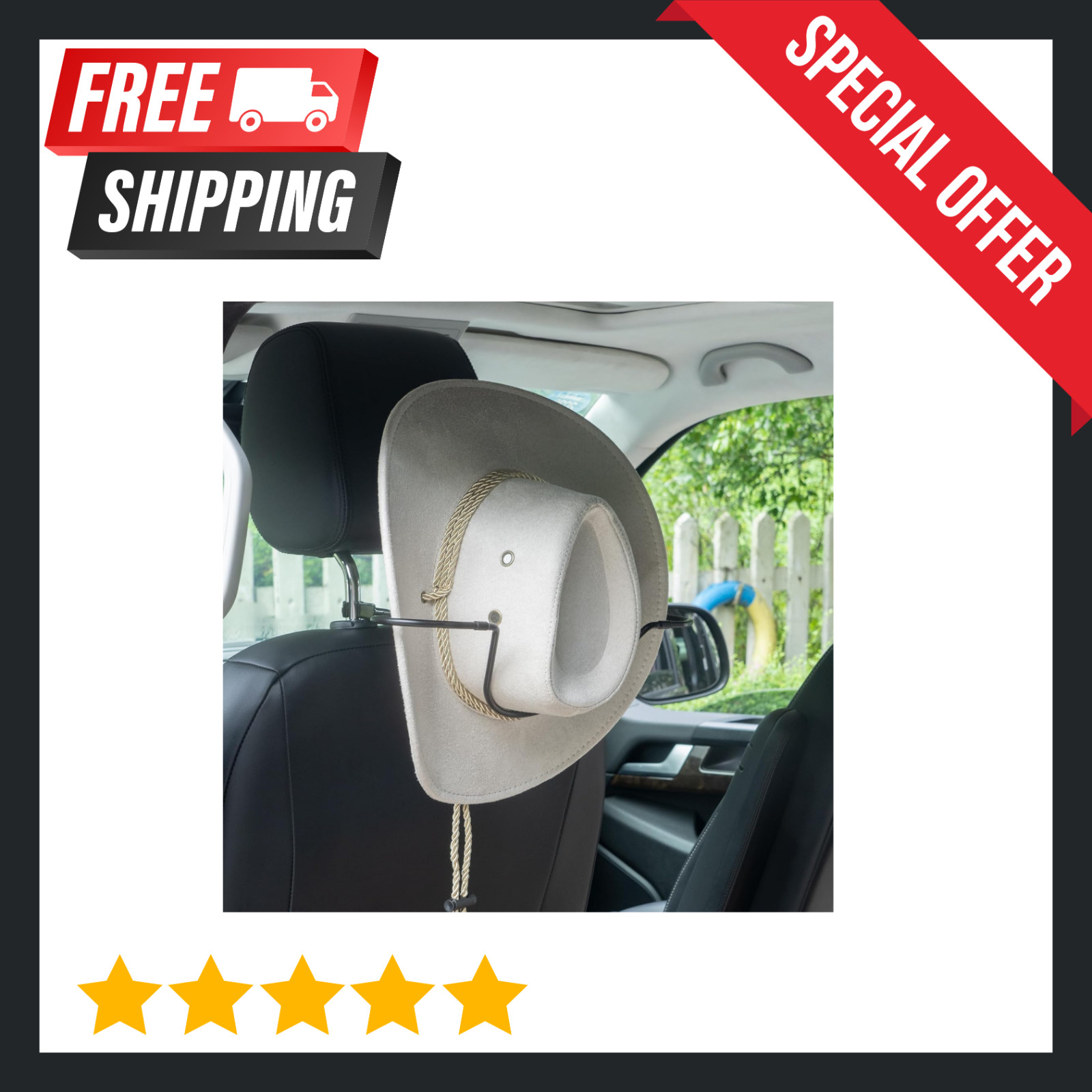 Cowboy Hat Holder for Truck Suv Car - Car Hat Holder for Truck to Main...