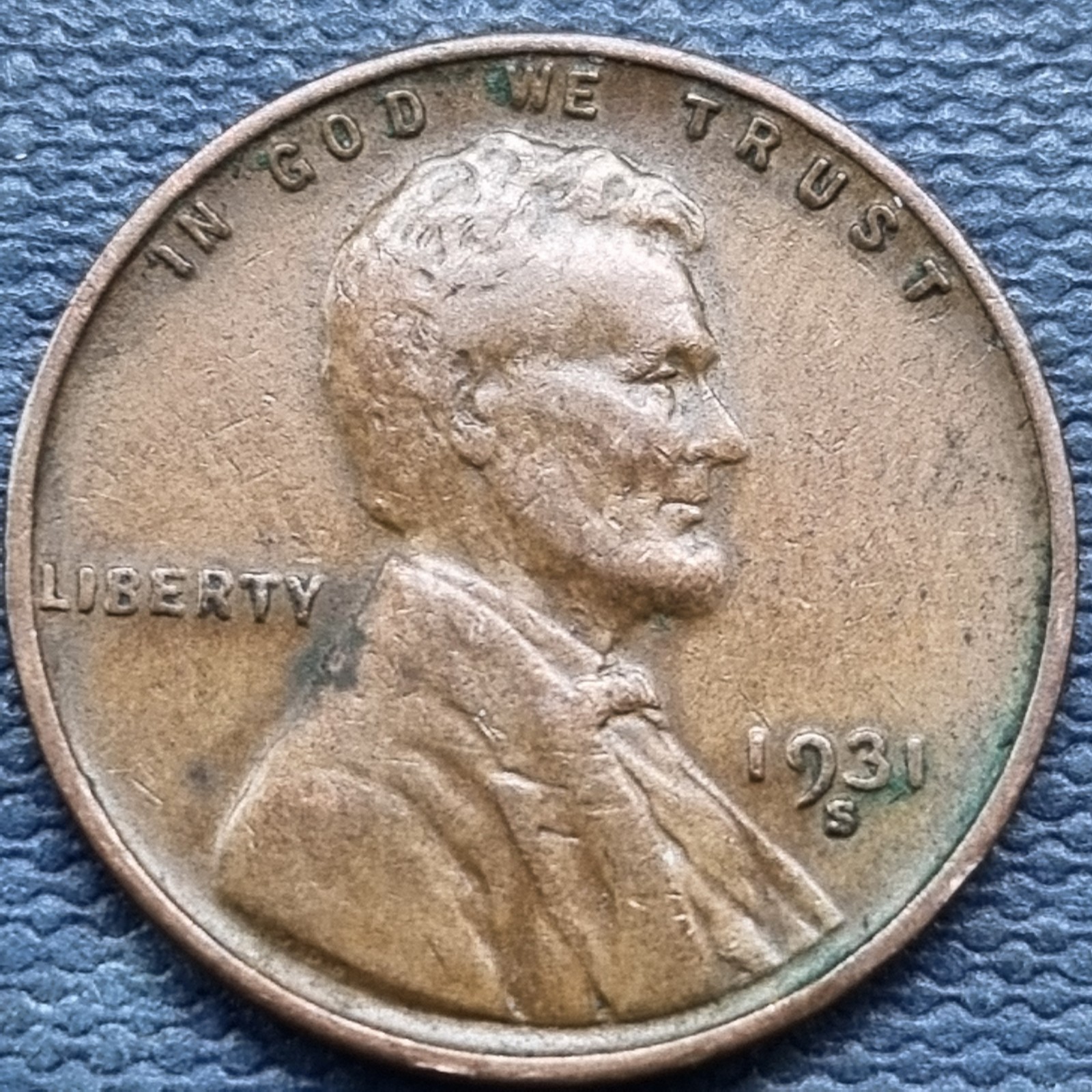 1931 S Lincoln Wheat Cent 1c Better Grade XF San Francisco Key Date #102721