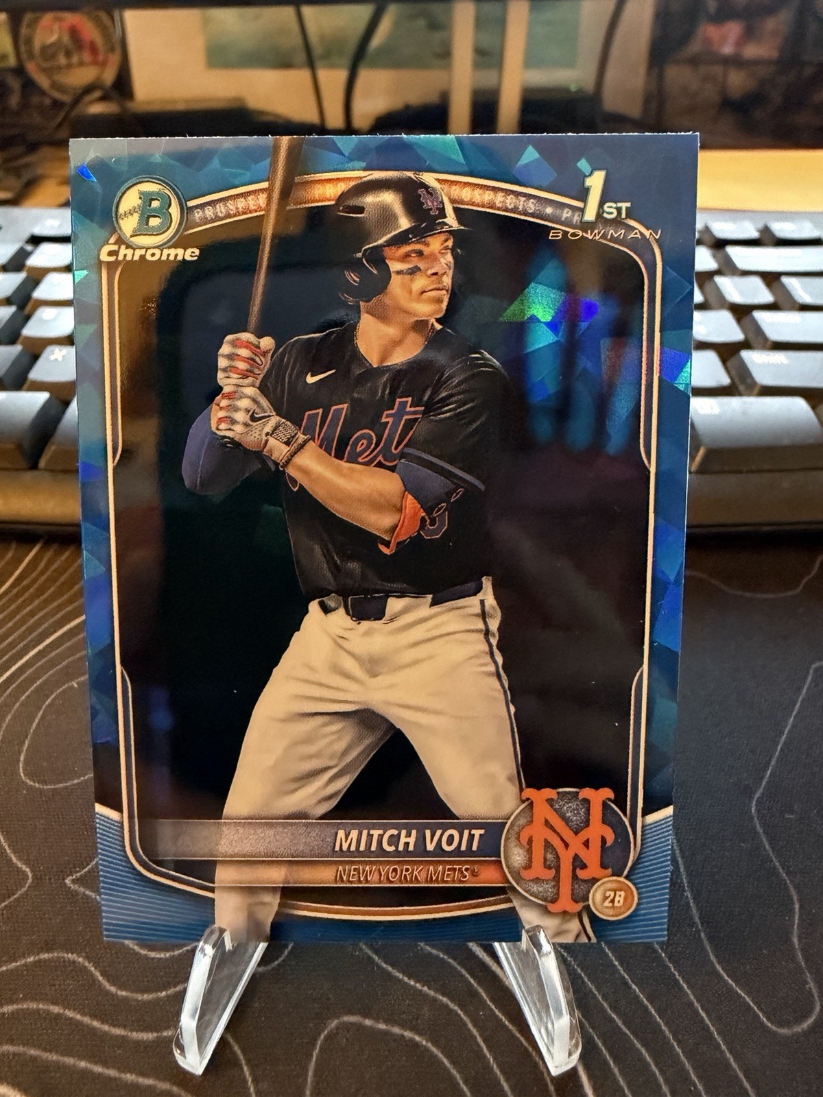 Mitch Voit 2025 Bowman Chrome Draft Sapphire Edition #BDC-71 (RC) Mets Mitch Voit 2025 Bowman Chrome Draft Sapphire Edition #BDC-71 (RC) Mets