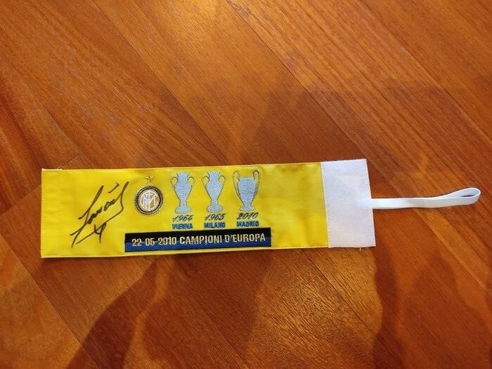 Captain Javier Zanetti Headband - Inter Autographed