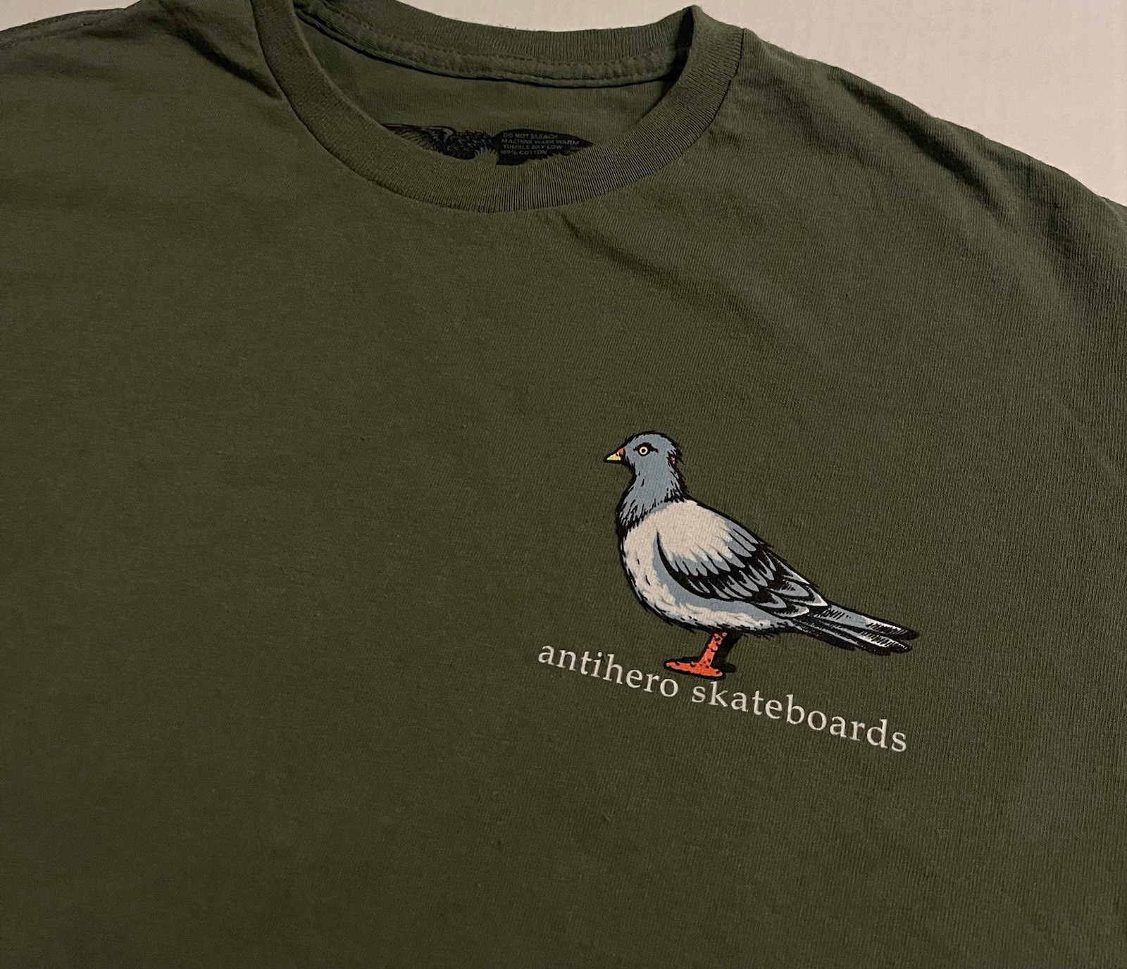Antihero Skateboards Pigeon Logo Green T-Shirt MEDIUM Skater Grunge Punk Deck Antihero Skateboards Pigeon Logo Green T-Shirt MEDIUM Skater Grunge Punk Deck
