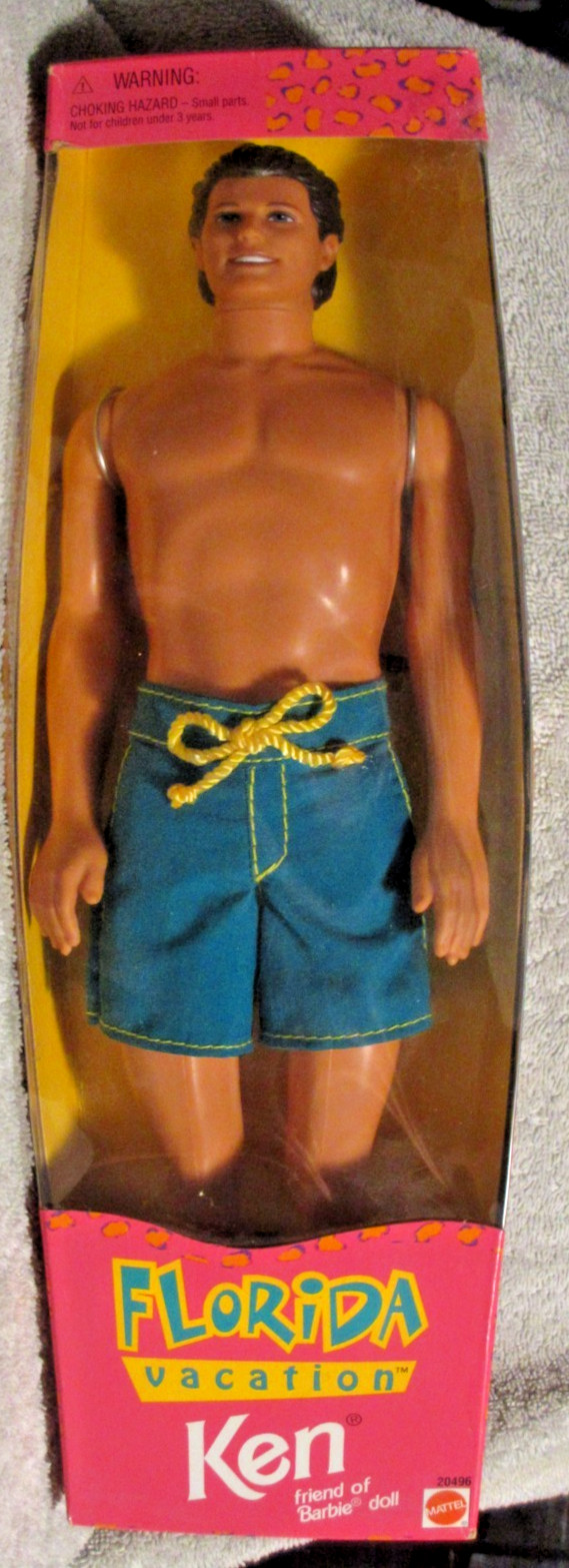 Vintage Florida Vacation Ken Doll Friend of Barbie 20496 Mattel 1998 Vintage Florida Vacation Ken Doll Friend of Barbie 20496 Mattel 1998