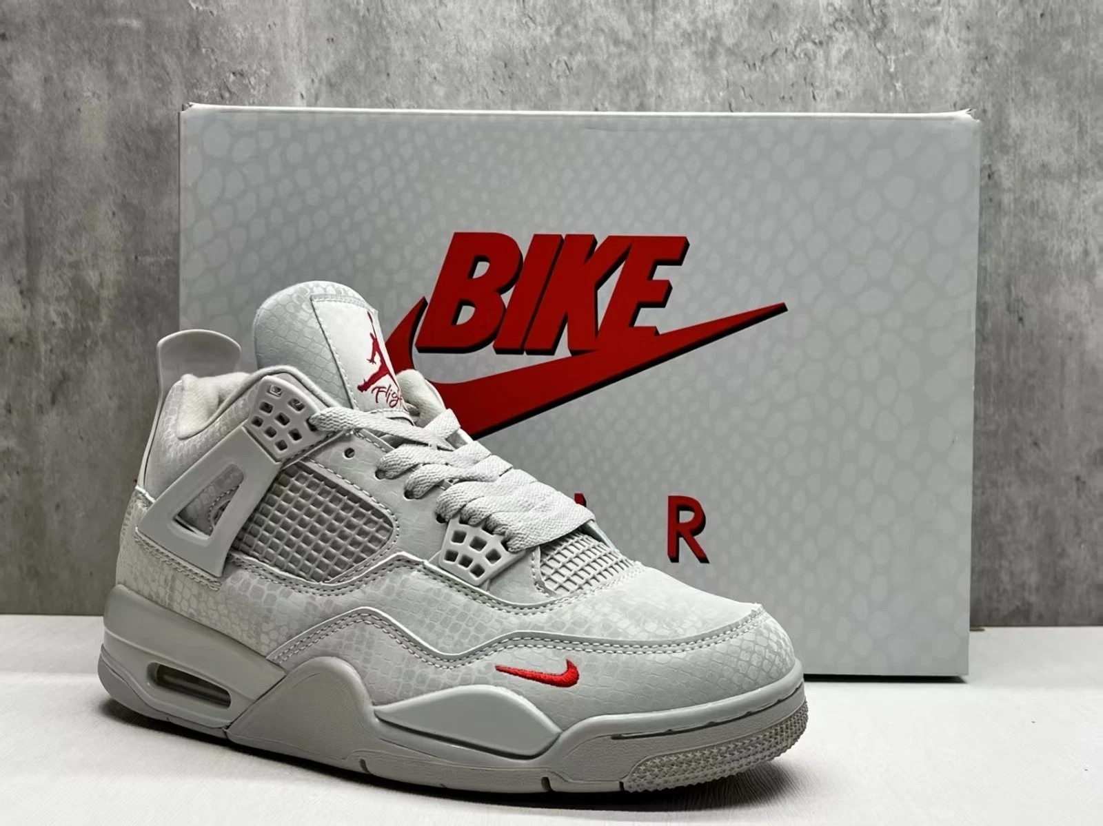 Nigel Sylvester x Jordan 4 Brick by Brick \'Stunning Gray\' Men\'s Size US 7-12