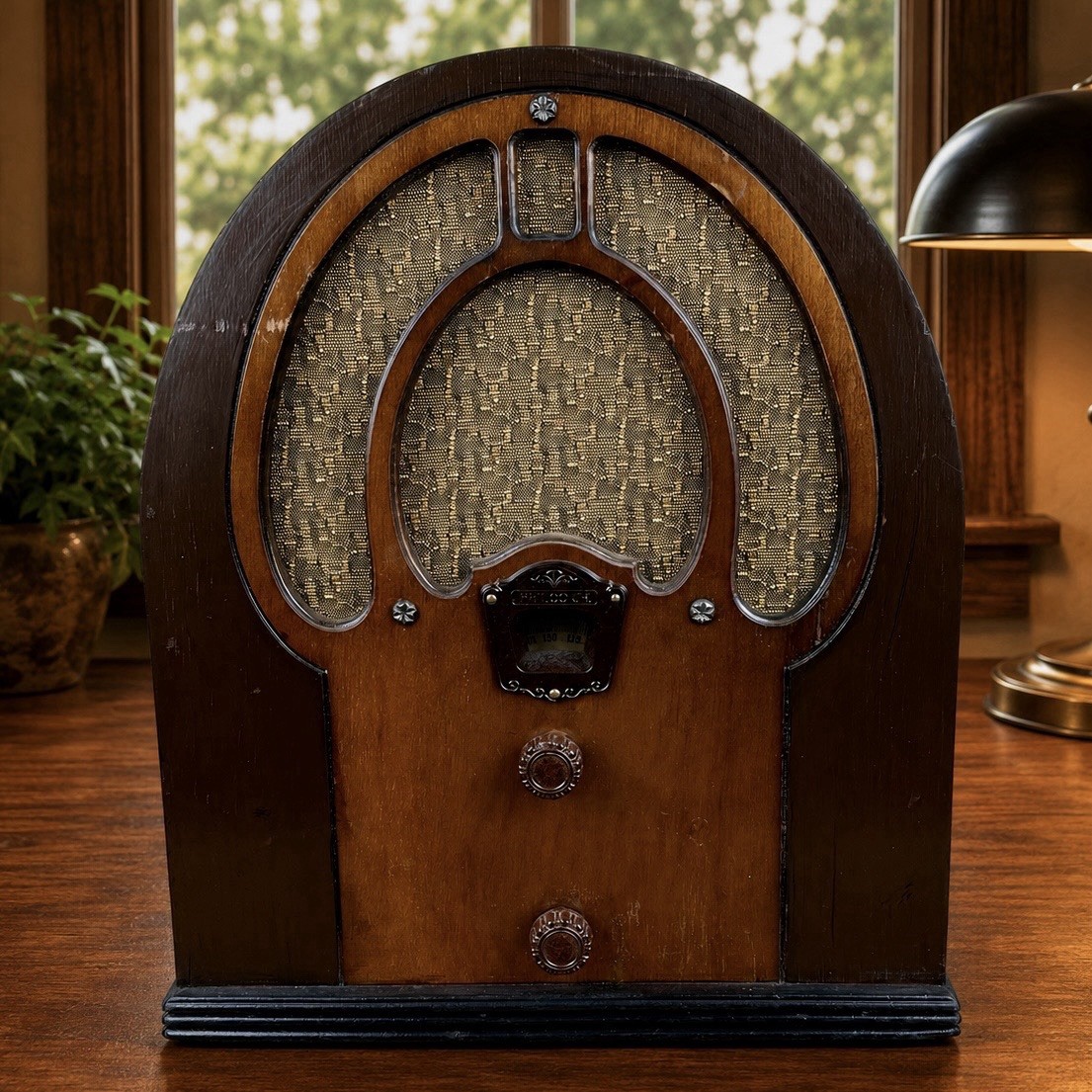1932 Philco Jr Model 80 Cathedral Tube Radio Restored Works AM Antique Wood 1932 Philco Jr Model 80 Cathedral Tube Radio Restored Works AM Antique Wood