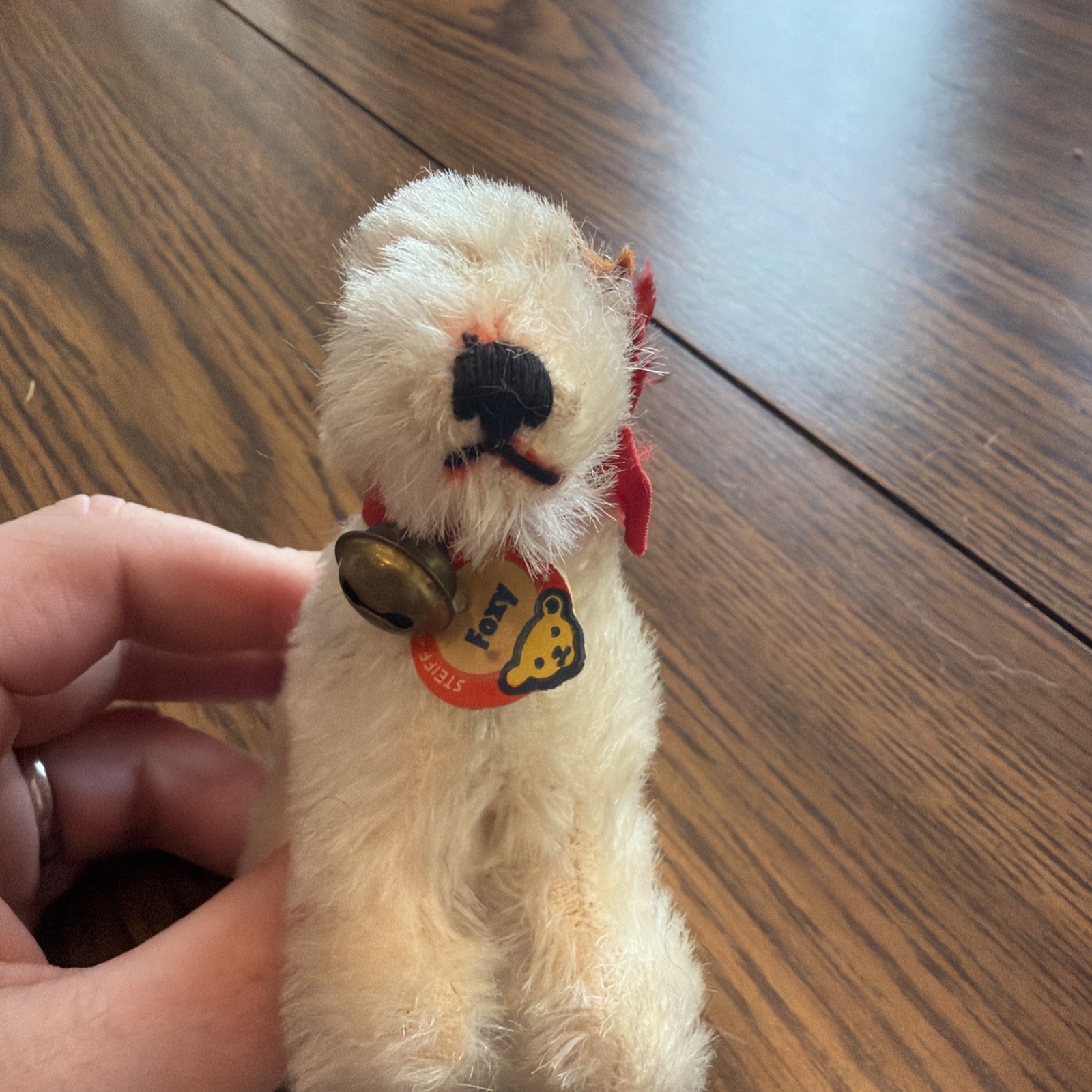 Vtg. Steiff Mohair Dog “Foxy Vtg. Steiff Mohair Dog “Foxy