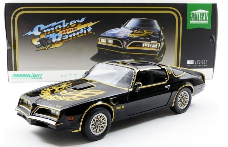 GreenLight Artisan 1:18 1977 Pontiac Firebird Trans Am Smokey & The Bandit