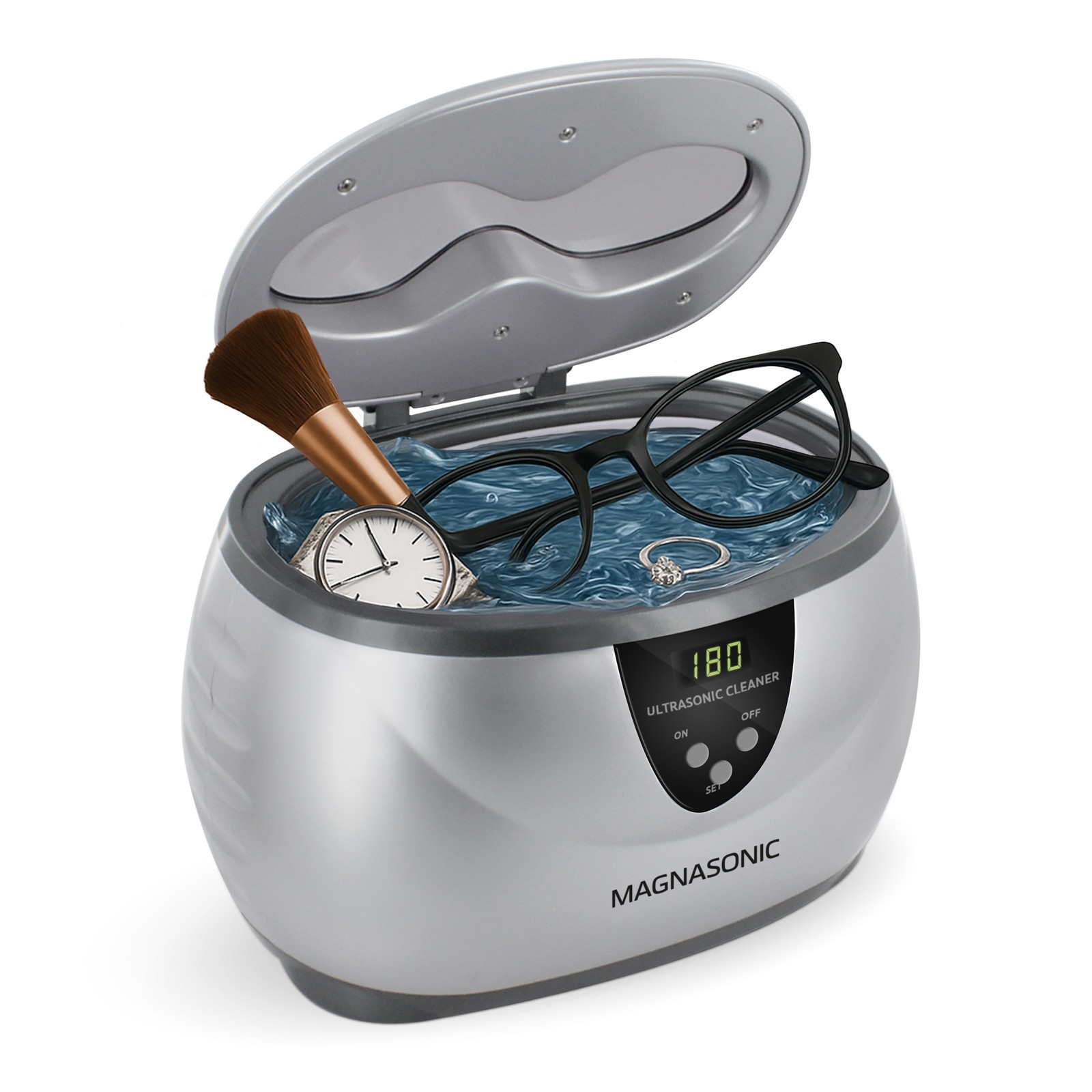 Magnasonic Professional Ultrasonic Jewelry Cleaner Machine for Rings, Necklaces