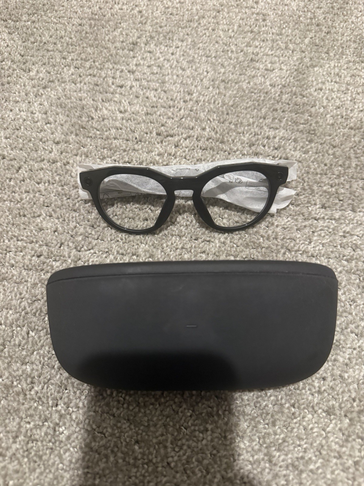 Meta Oakley HSTN - Black - Clear Transition Lenses ( New )