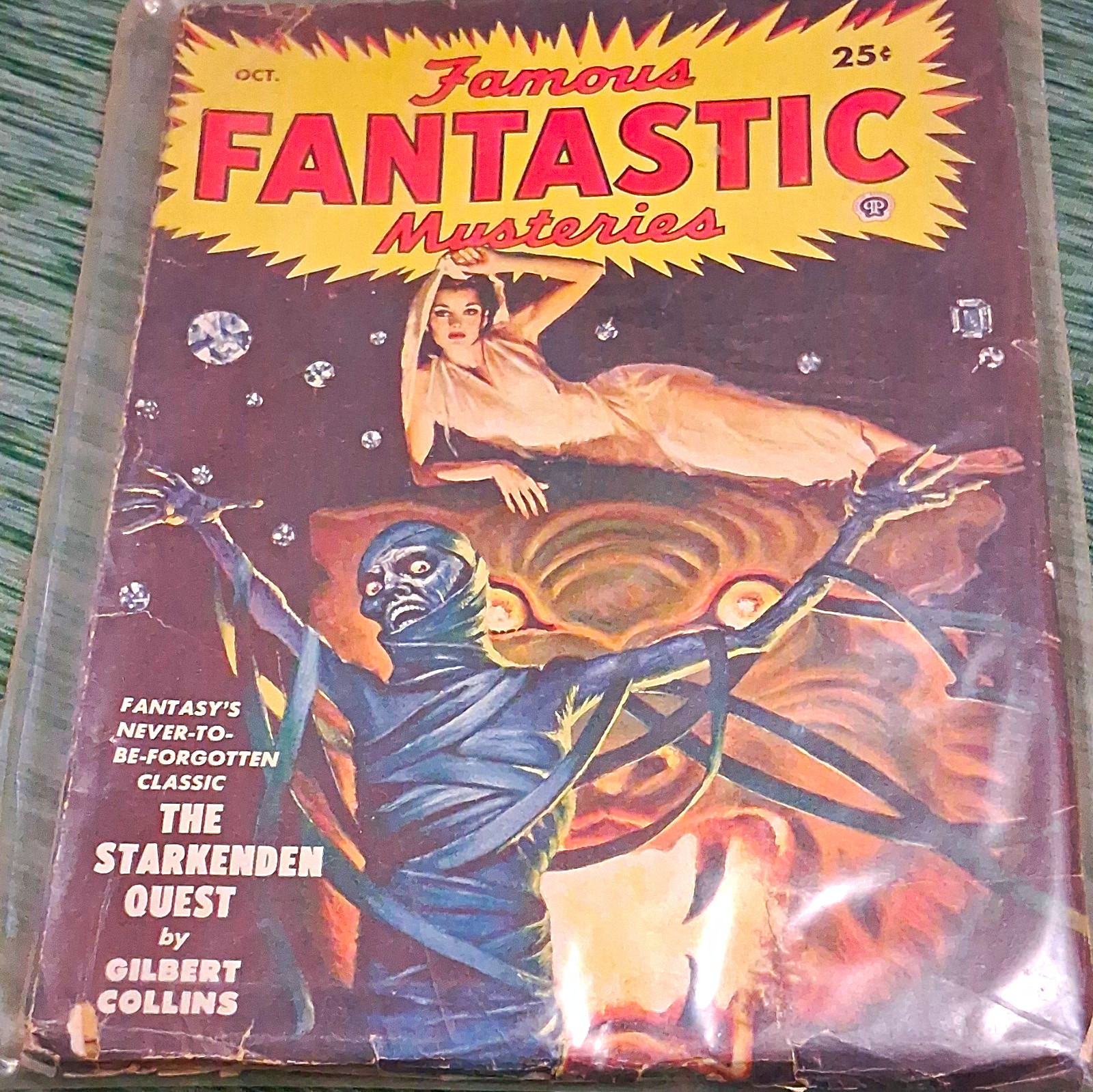 Famous Fantastic Mysteries Oct 1947 Starkenden Quest Gilbert Collins