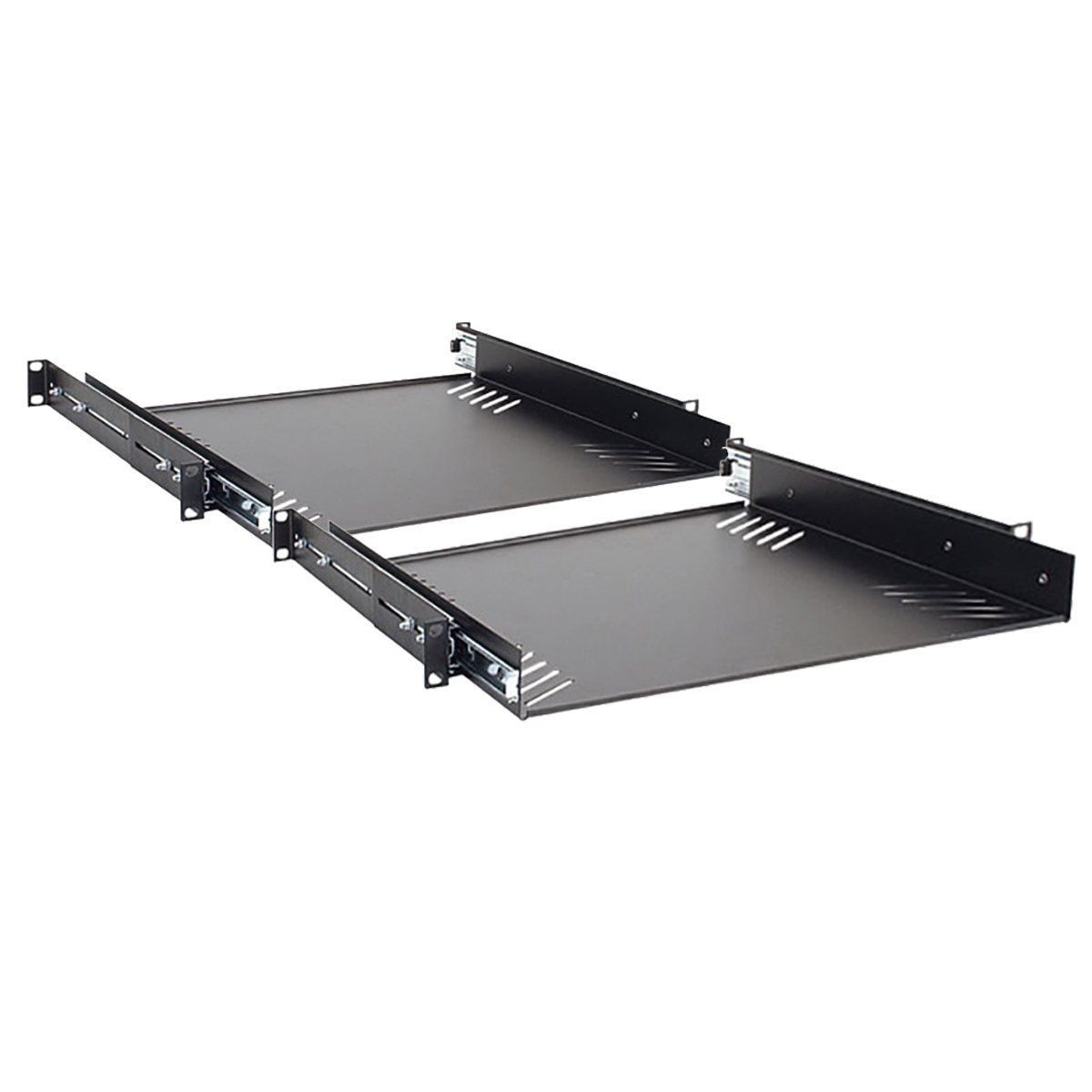 Pair Penn Elcom R1290/1U Extending Sliding Rack Tray w/Fixing Points Steel