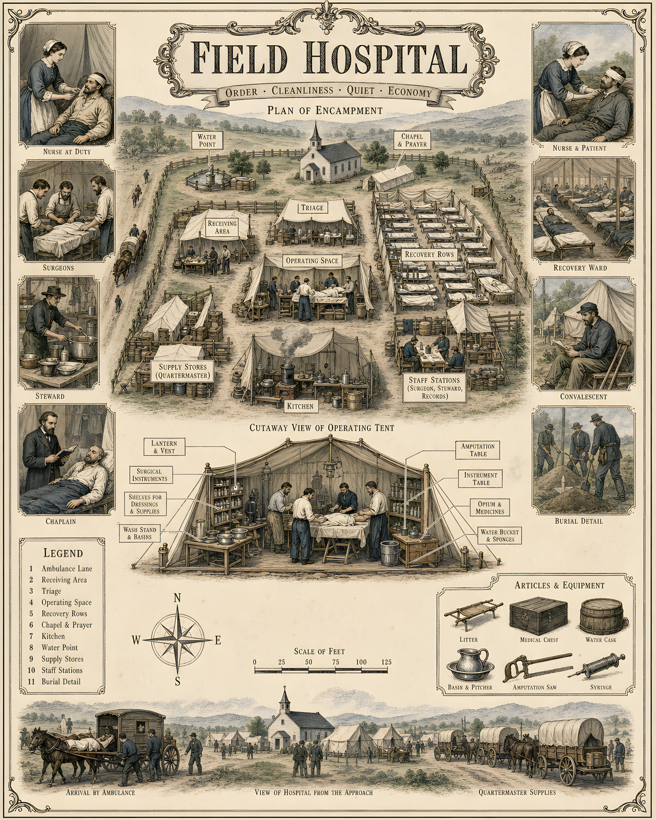 Anatomy of a Civil War Field Hospital Civil War Art/995293999