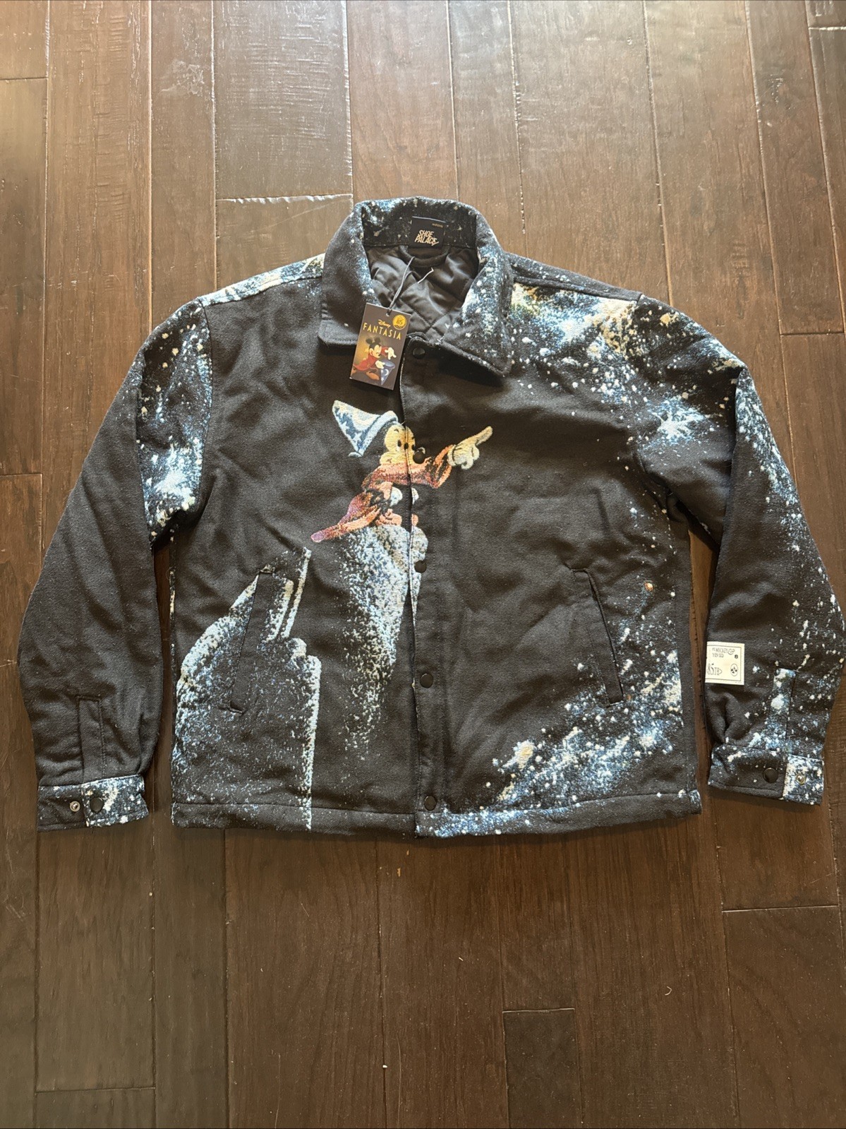 Disney Fantasia Mickey Mouse X Shoe Palace Wool Bomber Jacket Medium Disney Fantasia Mickey Mouse X Shoe Palace Wool Bomber Jacket Medium