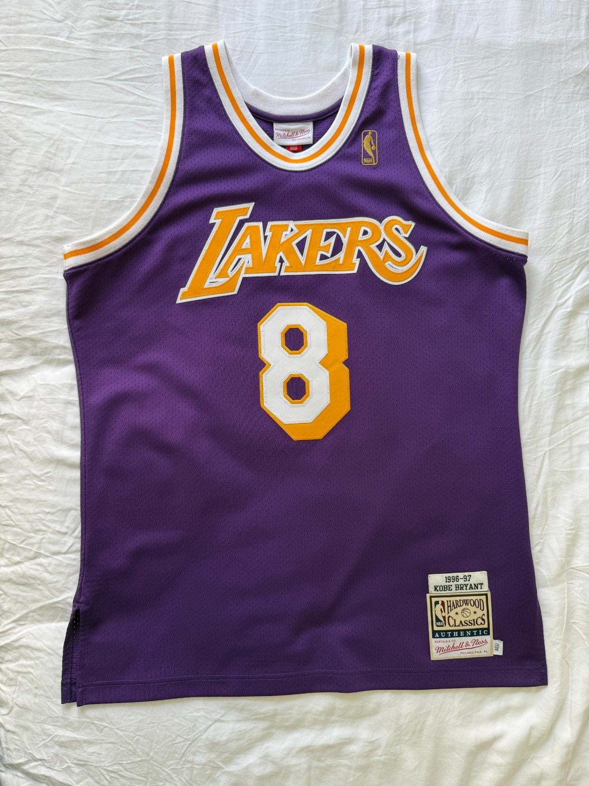 Kobe Bryant 8 Lakers Mitchell & Ness Authentic 1996-97 Jersey 44 L Purple Kobe Bryant 8 Lakers Mitchell & Ness Authentic 1996-97 Jersey 44 L Purple