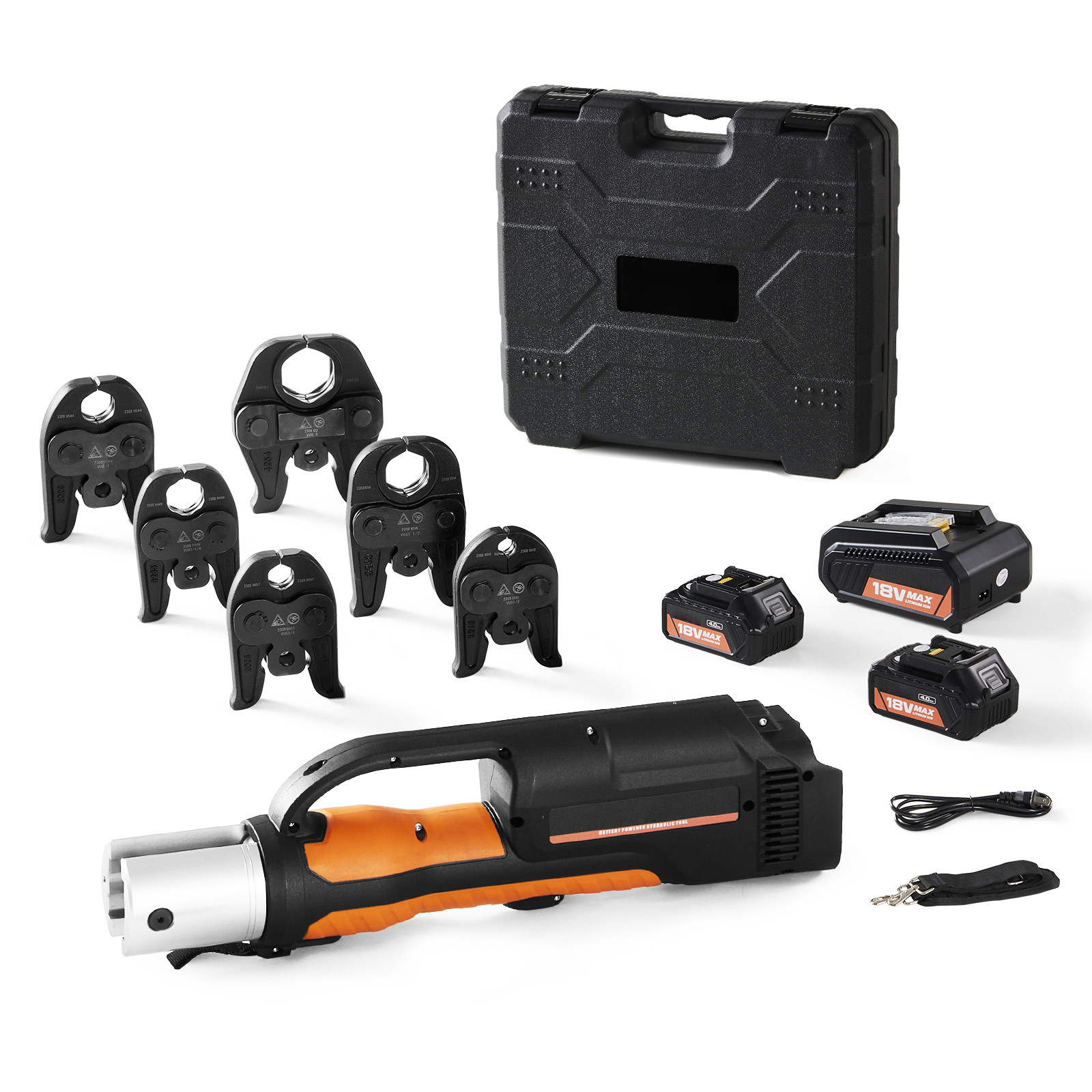 Press Tool 18V 32KN Electric Pipe Crimping Tool for 1/2