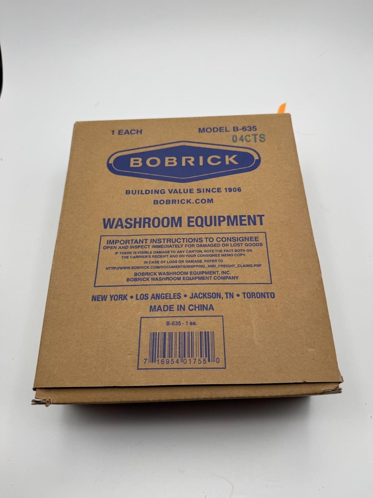 Bobrick B-635 Surface-Mounted Klutch Mobile Device Holder, Satin Finish Bobrick B-635 Surface-Mounted Klutch Mobile Device Holder, Satin Finish