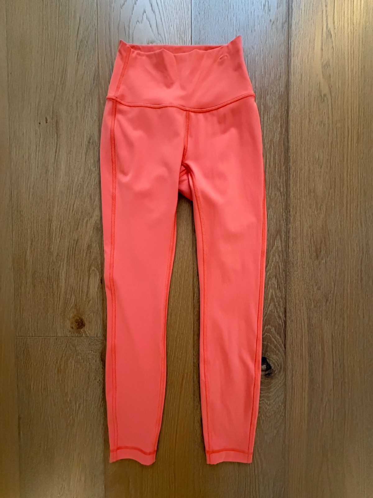 Lululemon Women\'s Wunder Under Orange Soda Luxtreme Leggings Size 2