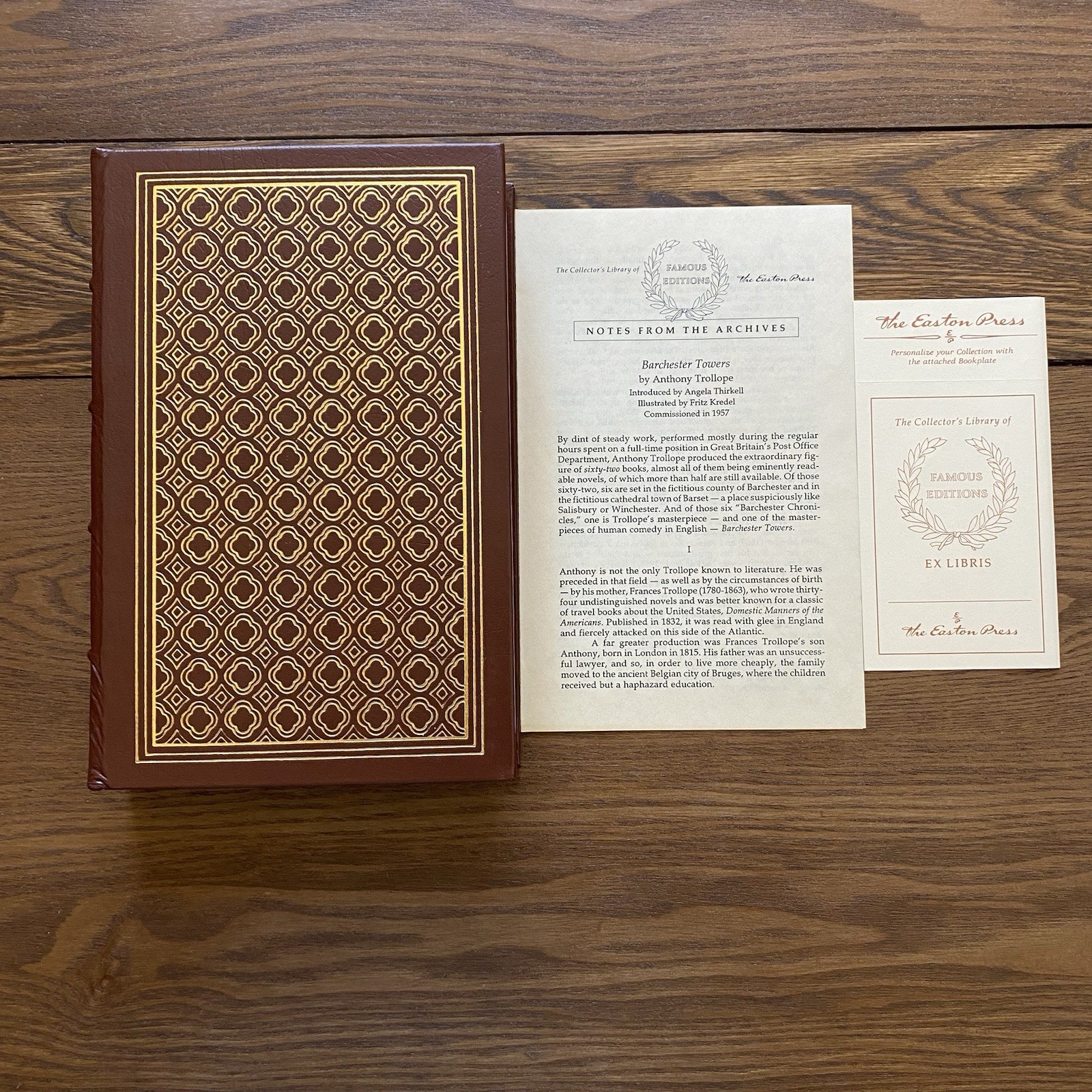 Easton Press Barchester Towers 1993 Anthony Trollope Collectors Ed Leather Bound
