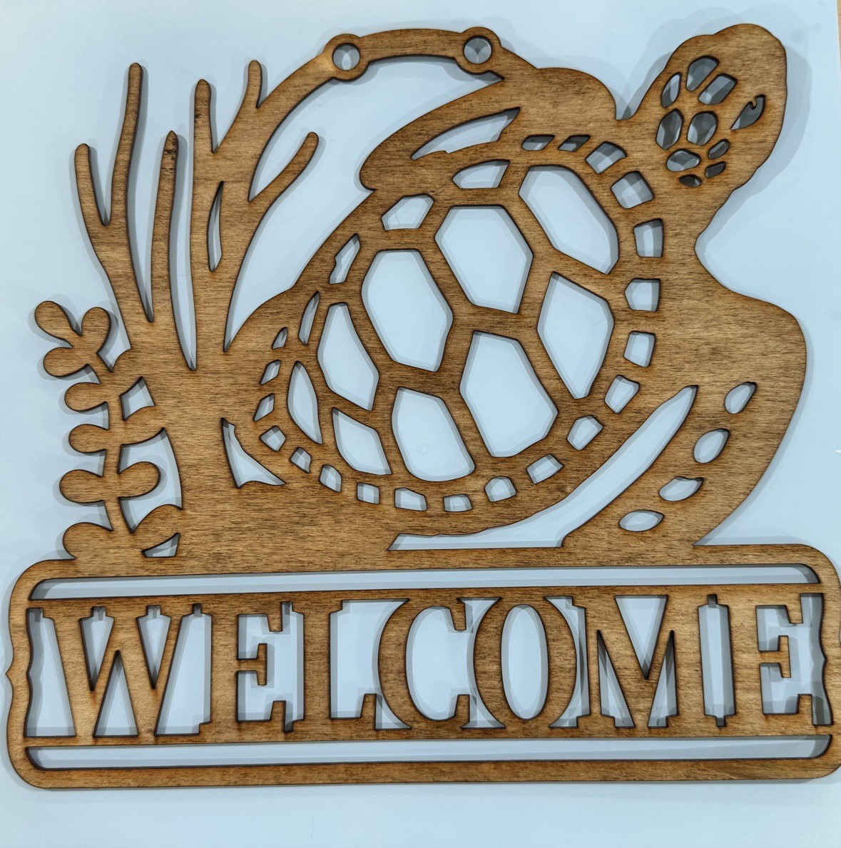 Sea Turtle Welcome Sign – Laser Cut Wood Ocean Coastal Decor Handcrafted Sea Turtle Welcome Sign – Laser Cut Wood Ocean Coastal Decor Handcrafted