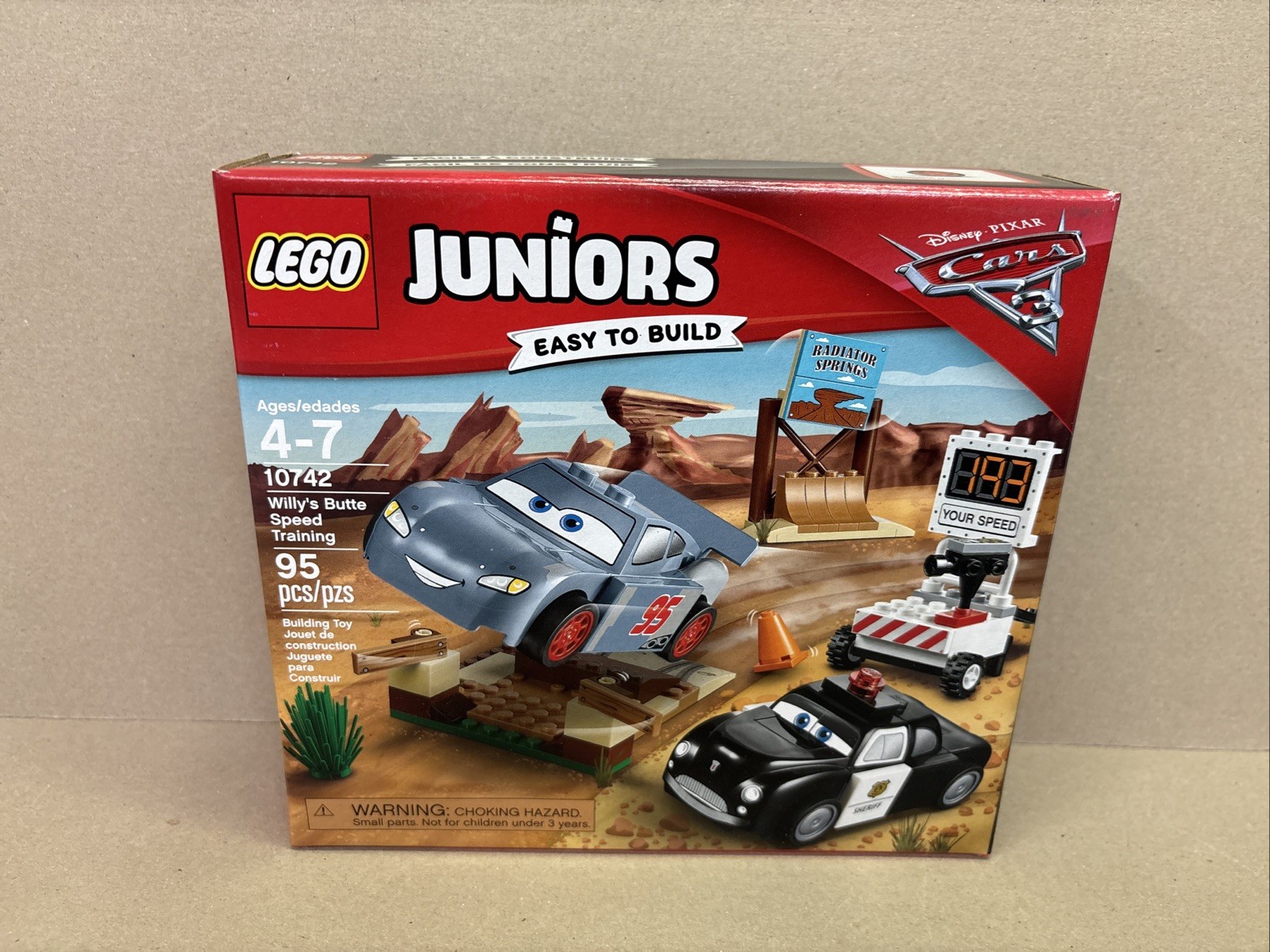 LEGO Juniors Disney Cars Willy\'s Butte Speed Training 10742 NEW FACTORY SEALED LEGO Juniors Disney Cars Willy\'s Butte Speed Training 10742 NEW FACTORY SEALED