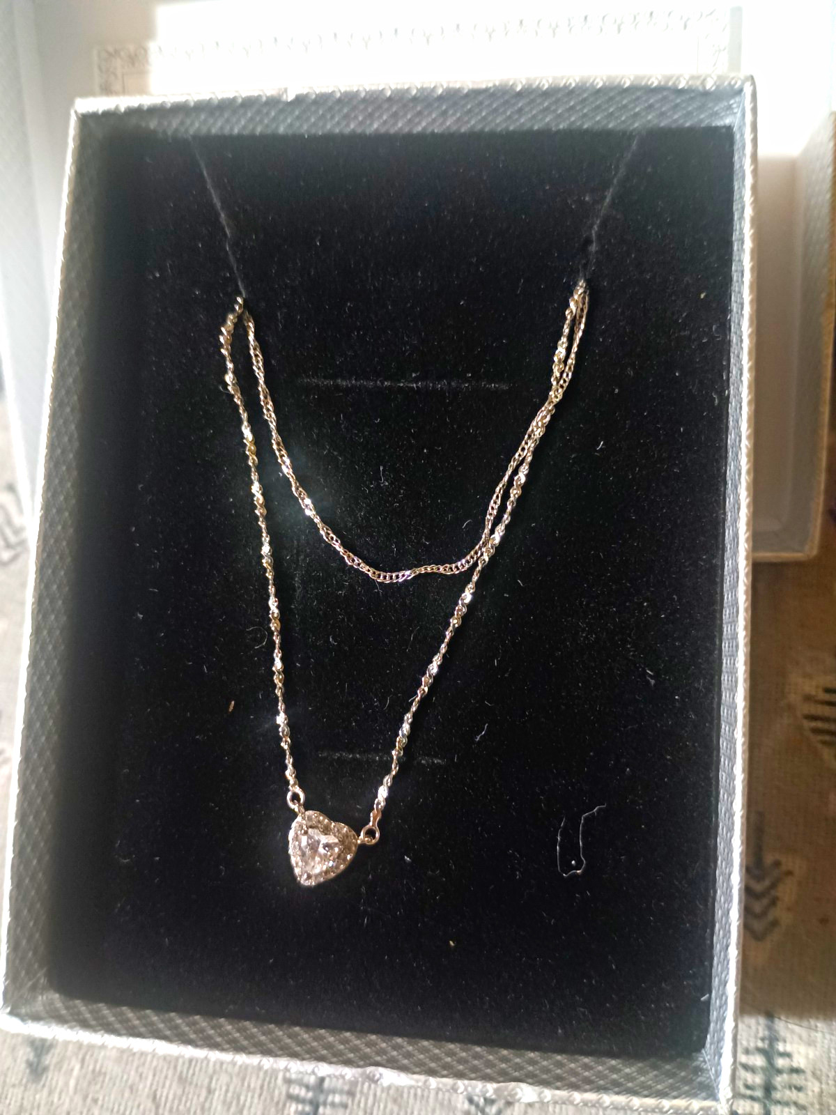 Silvermade Signed 925 Sterling Silver Heart Pendant Snake Chain Necklace Silvermade Signed 925 Sterling Silver Heart Pendant Snake Chain Necklace