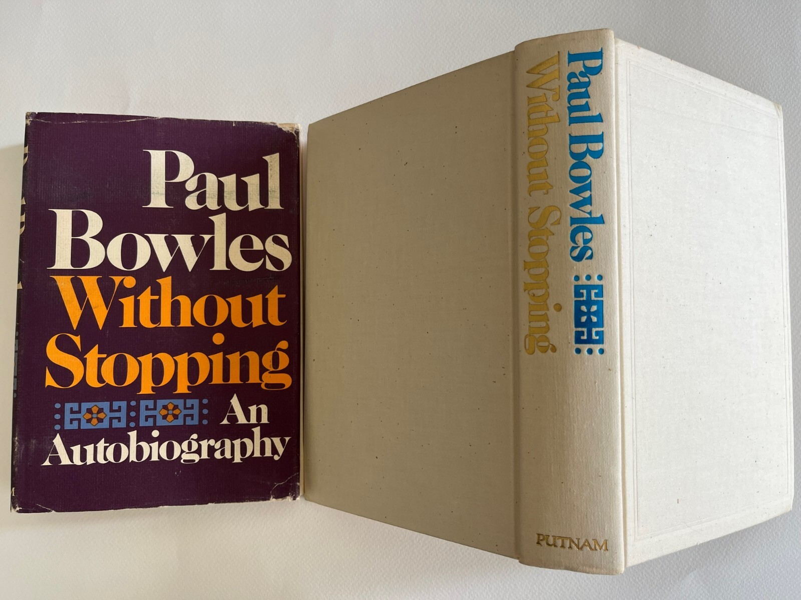 PAUL BOWLES / Without Stopping  ~ autobiography ~ 1st 1972 ~ hardcover