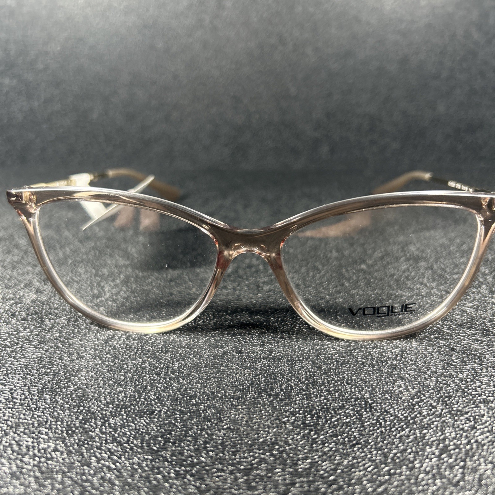 NEW Vogue Womens Eyeglasses VO5239 7235 Tan Clear Gray Gold 54-16-140 $167 NICE NEW Vogue Womens Eyeglasses VO5239 7235 Tan Clear Gray Gold 54-16-140 $167 NICE