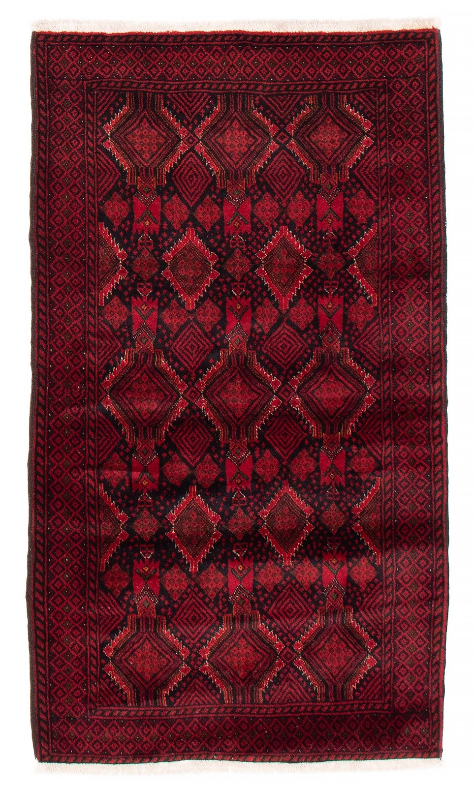 Vintage Hand-Knotted Area Rug 3'5