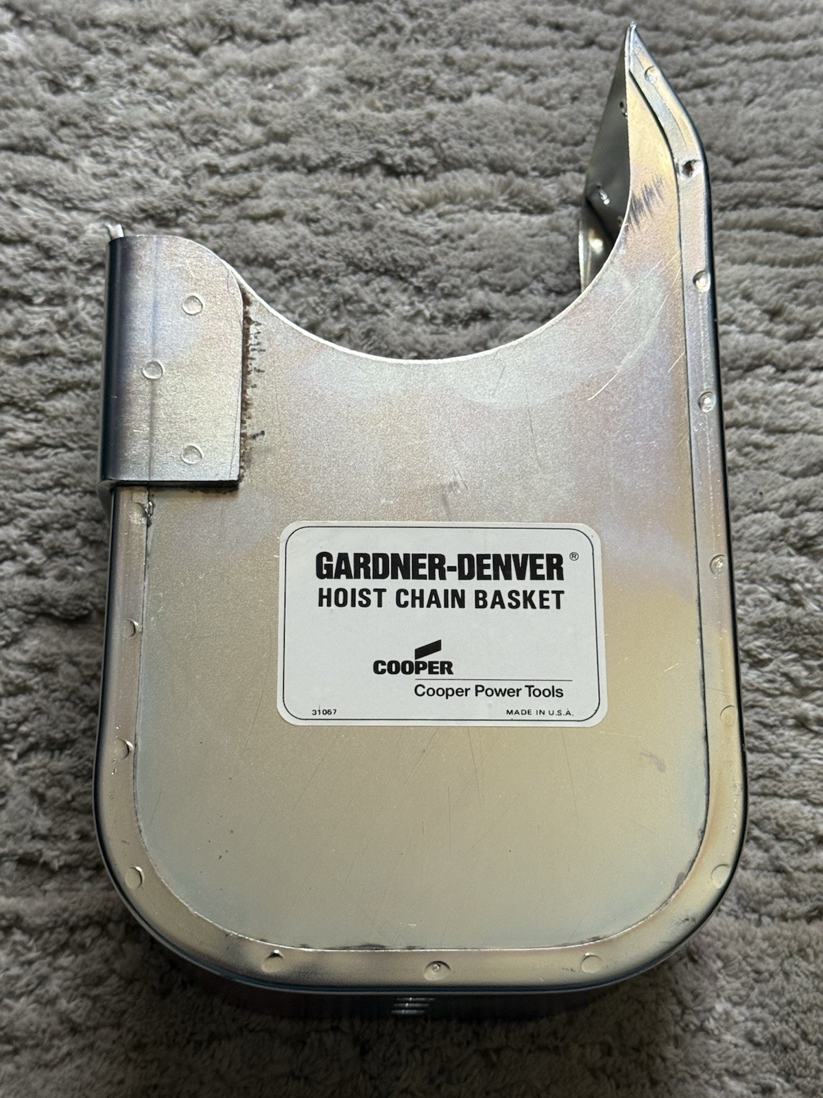 🔥 GARDNER-DENVER 53320 HOIST CHAIN BASKET NOS Bucket Only 🔥 GARDNER-DENVER 53320 HOIST CHAIN BASKET NOS Bucket Only