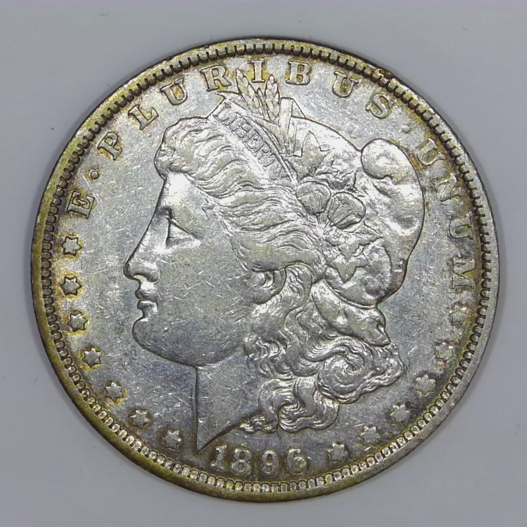 1896-O Morgan Silver Dollar US $1 Silver Coin AU h942