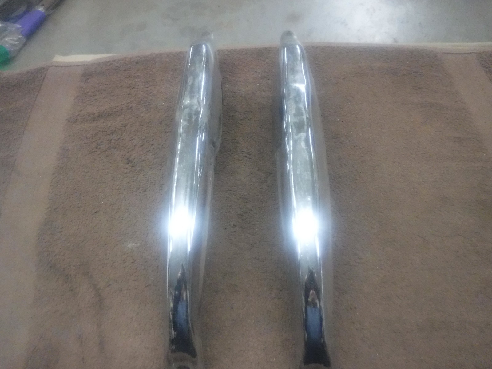 1965 Chevrolet Impala, B/A, Caprice Rear Bumper Guards Used OEM 