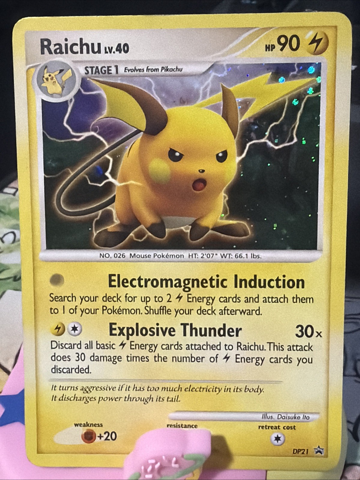 Raichu lv 40 Promo DP21 MP Condition See pics Raichu lv 40 Promo DP21 MP Condition See pics