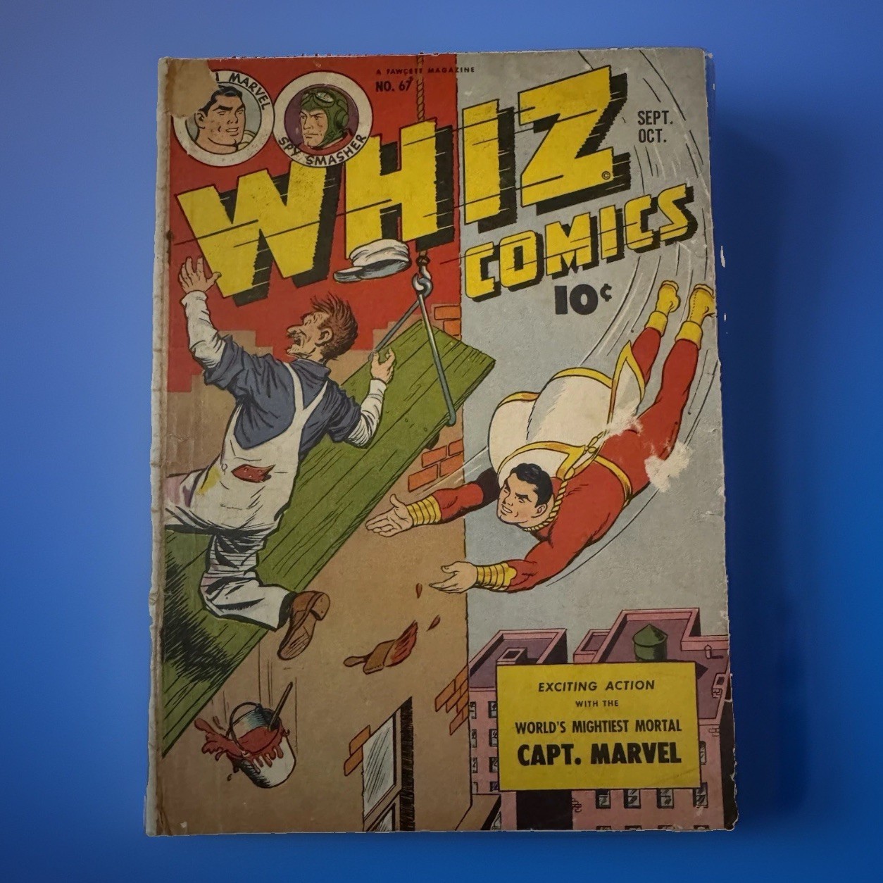 WHIZ COMICS #67 FAWCETT PUB GOLDEN AGE 1945 WOLVERTON CAPTAIN MARVEL WHIZ COMICS #67 FAWCETT PUB GOLDEN AGE 1945 WOLVERTON CAPTAIN MARVEL