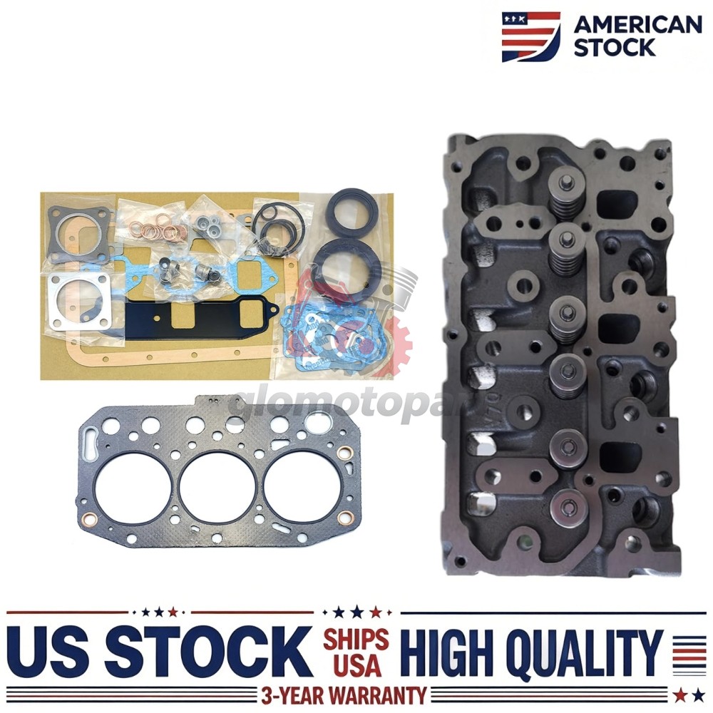 3TNV70 Cylinder Head w/gasket for Yanmar 3TNV70-ASA 3TNV70-HGE 119515-11750