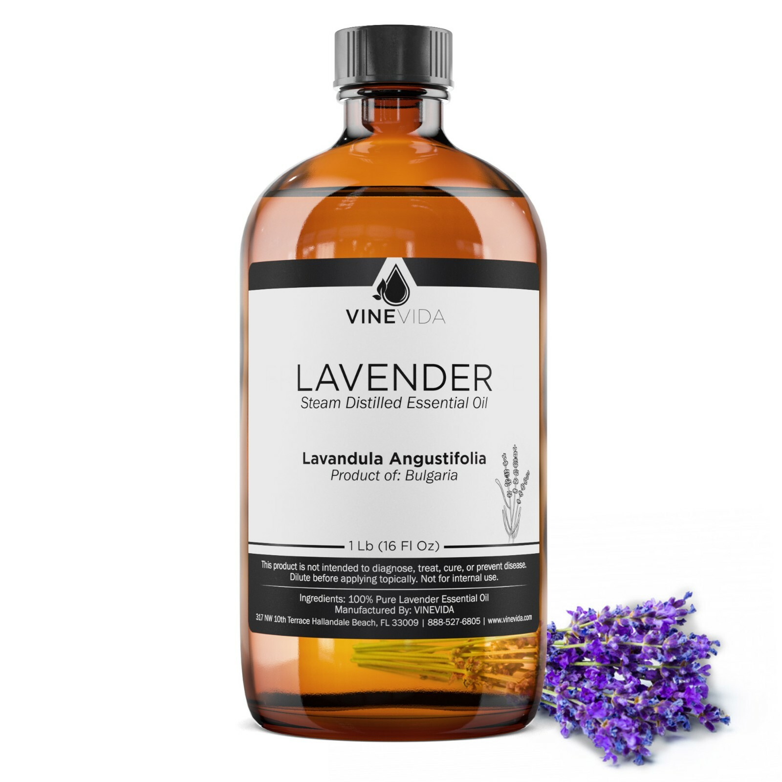 Bulk Essential Oil 16 oz Undiluted Essential Oil in Glass 100% Pure & Natural