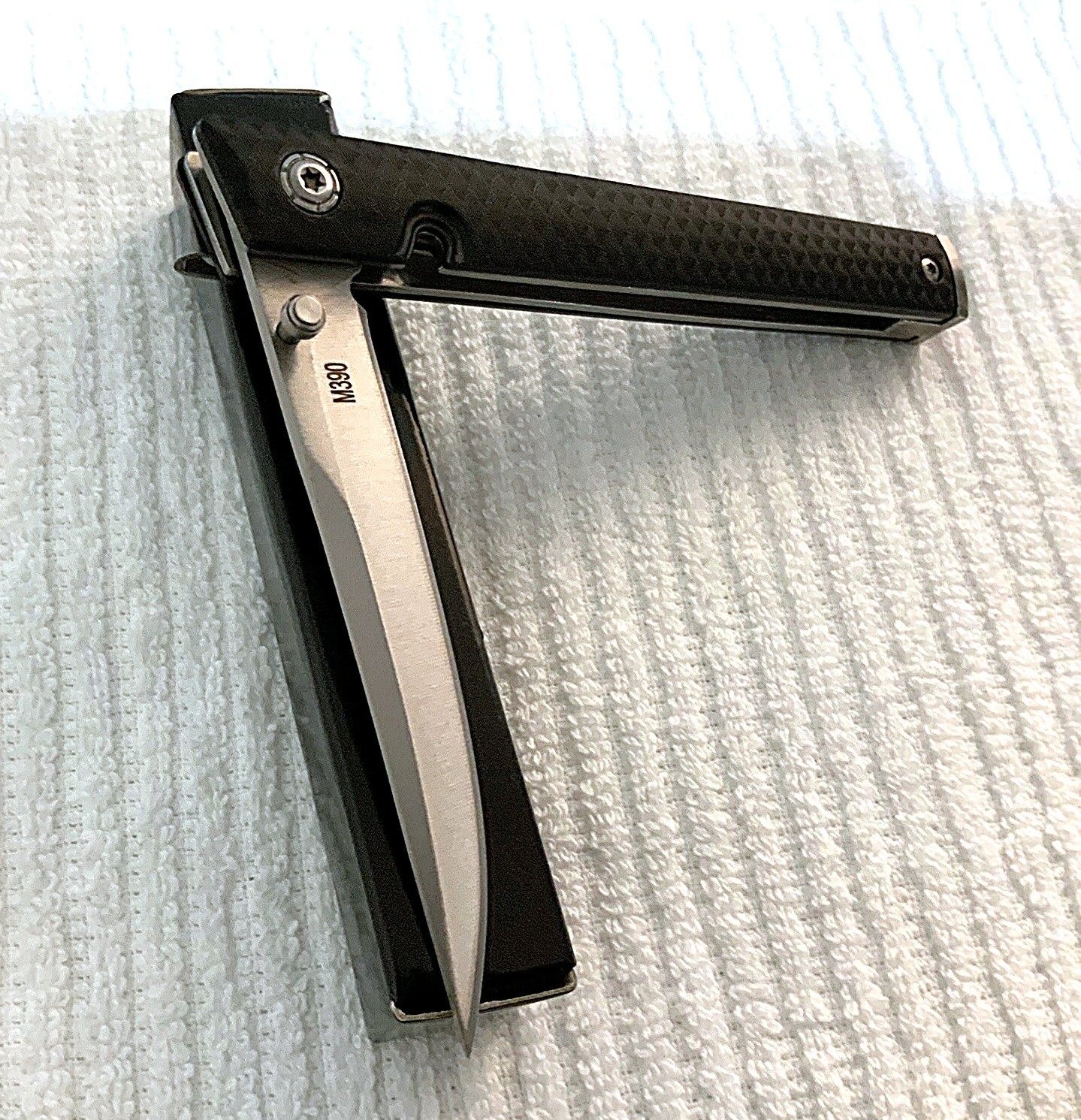 Blacks Tanto (M390) Blade Composite Knife Blacks Tanto (M390) Blade Composite Knife