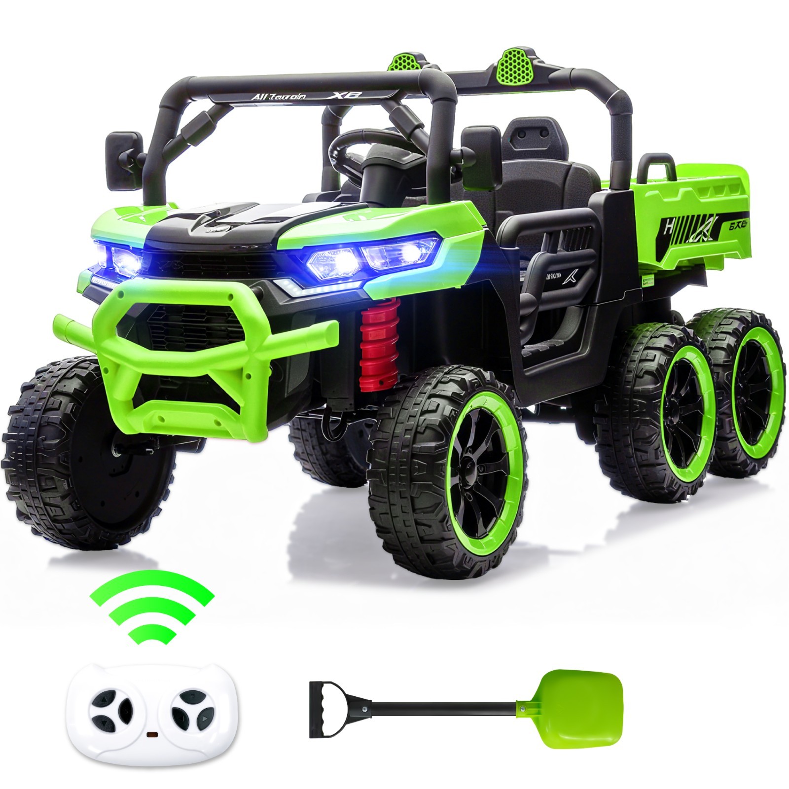 Kids 2 Seater Ride on Car 24V Electric Dump Truck 4WD Off-road UTV w/Remote MP3